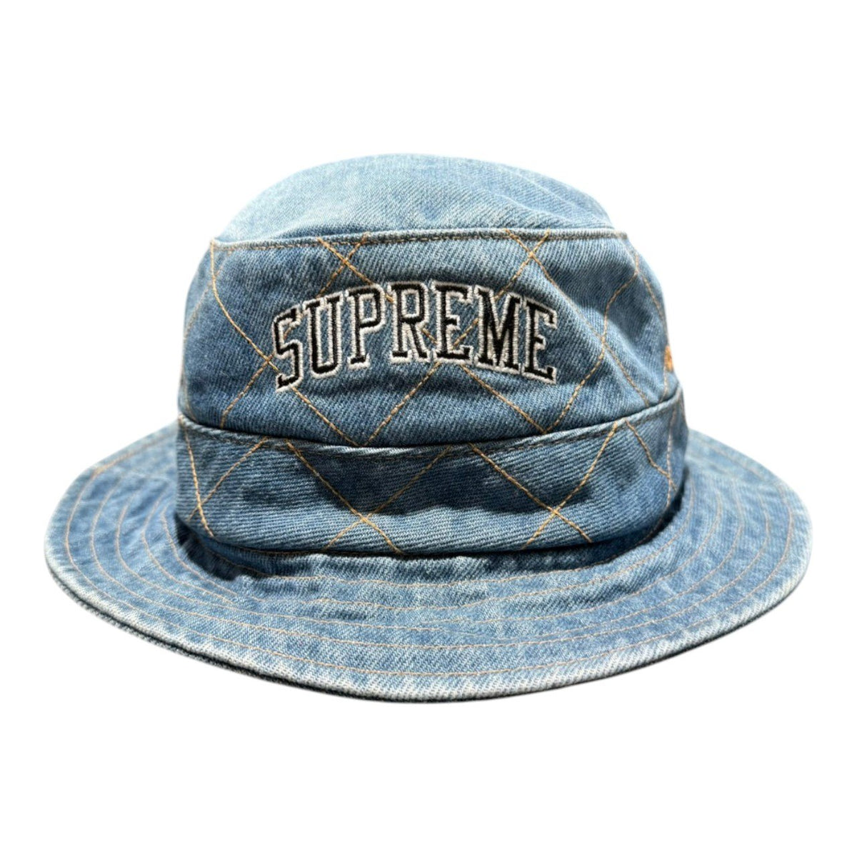 SUPREME(シュプリーム) 2018AW Diamond Stitch Crusher ダイヤモンド ステッチ デニム ハット ライトインディゴ 18FW
