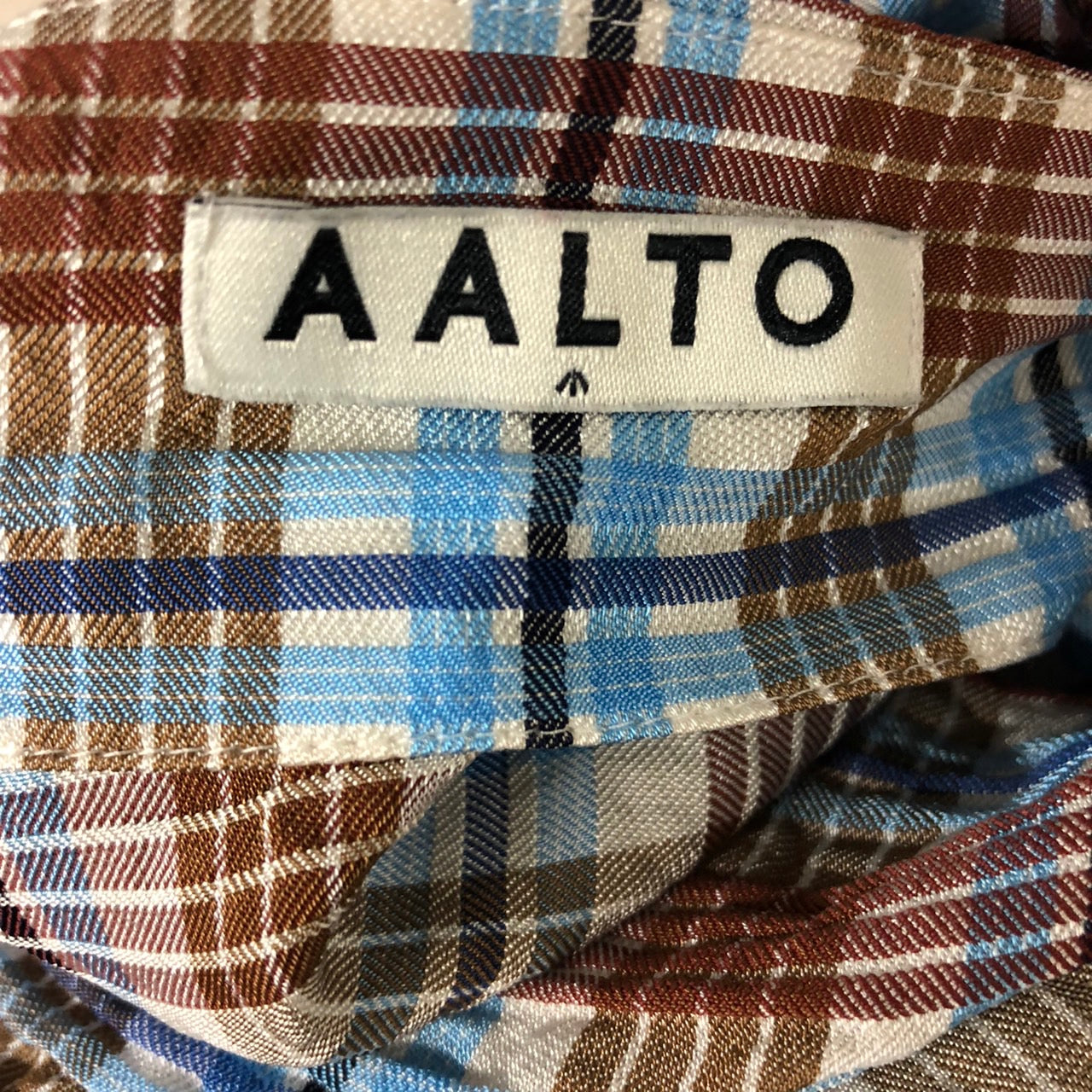 AALTO(アールト) 19SSサテンチェックノースリーブワンピース S19D2DR06-252 36(Sサイズ程度) ミックス