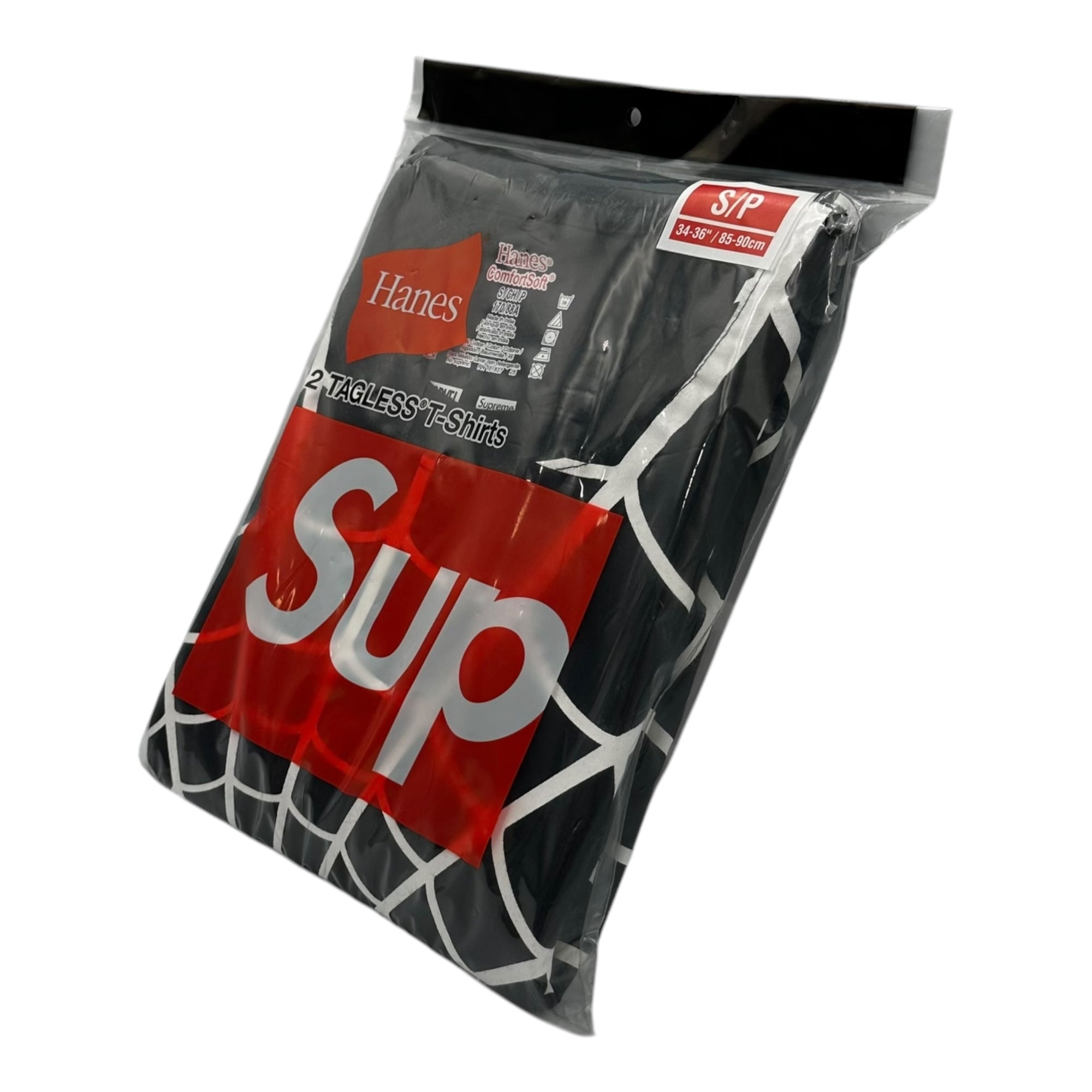 SUPREME(シュプリーム) 2026SS Hanes Spider-Man Tagless Tees (2 Pack) ヘインズ スパイダーマン パック Tシャツ S ブラック
