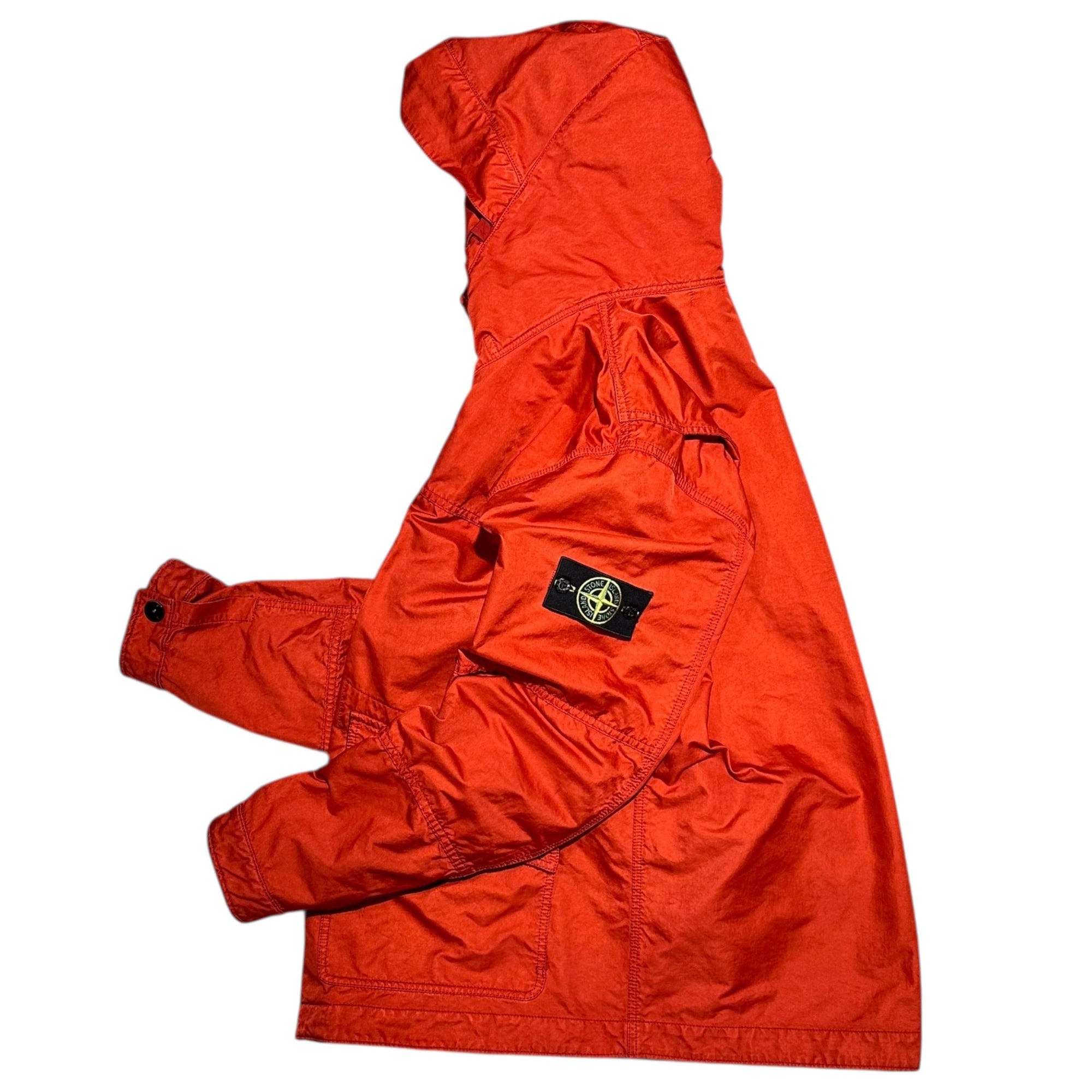 STONE ISLAND(ストーンアイランド) 14AW David TC Double Lined Felt Hood Mid Parka デイビッド TC ダブルライニング フェルトフード ミッドパーカー 611543949 L オレンジ 名作