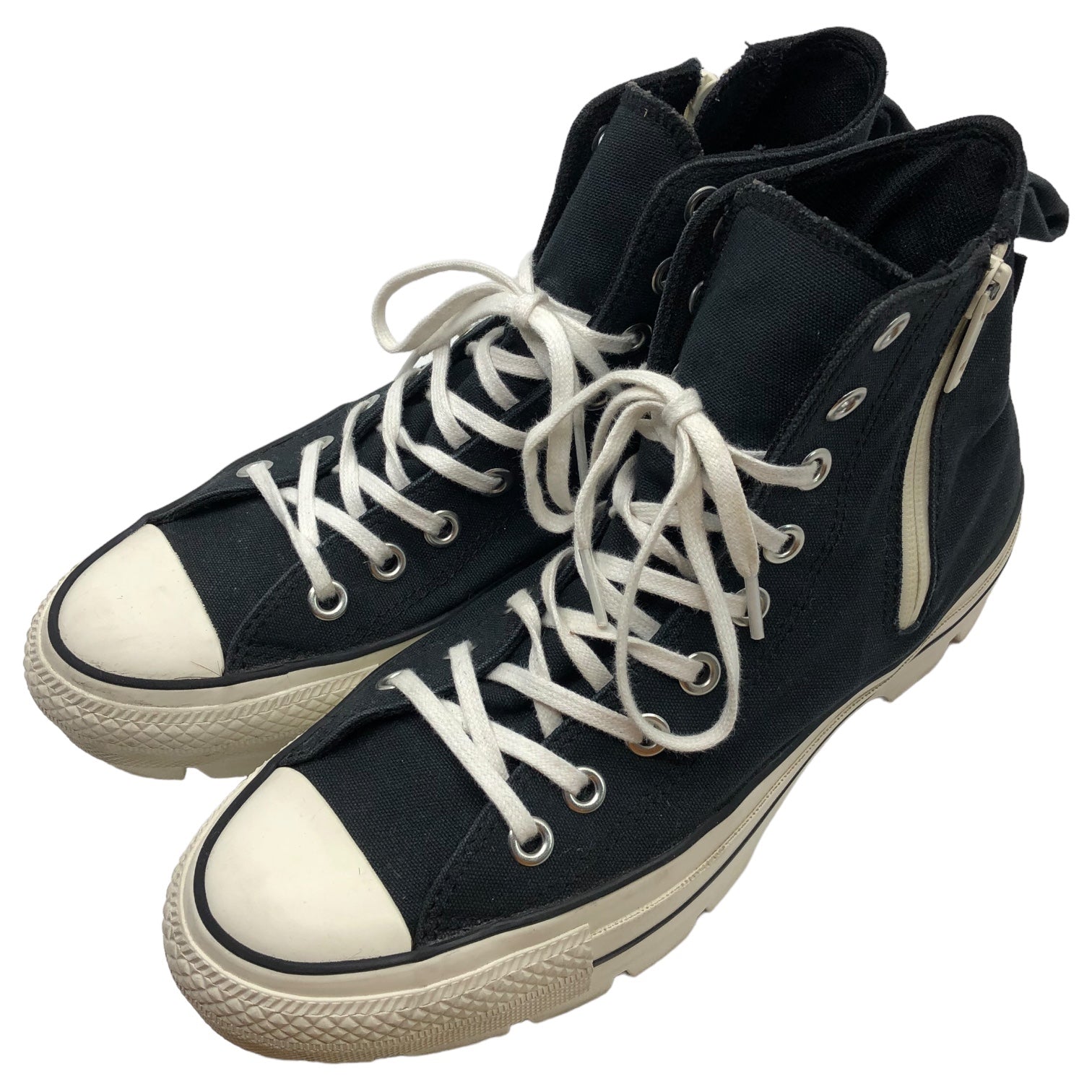 CONVERSE × beautiful people(コンバース×ビューティフルピープル) chunky heel sneakers チャンキーヒールスニーカー 31306220 26.0cm ブラック×ホワイト GORE-TEX ハイカット