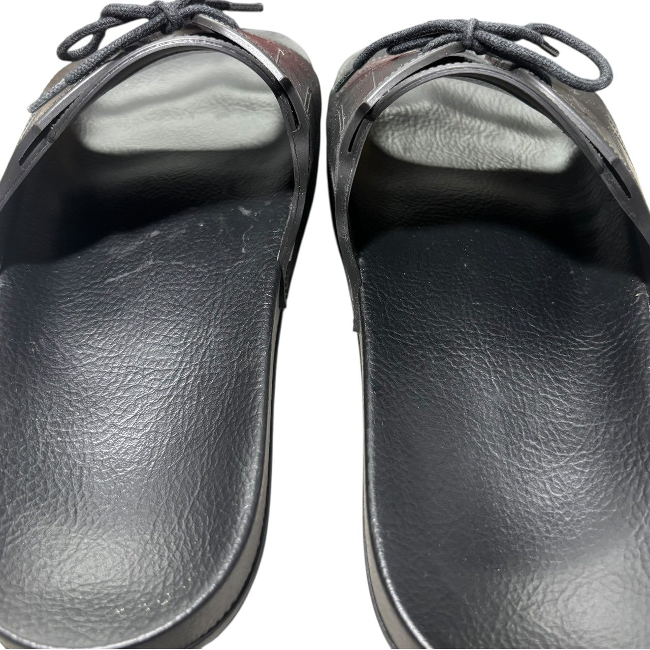 MAISON MARGIELA(メゾンマルジェラ) 23SS POOL SLIDES レースアップ ラバー スライド サンダル S57WX0080 40 ブラック