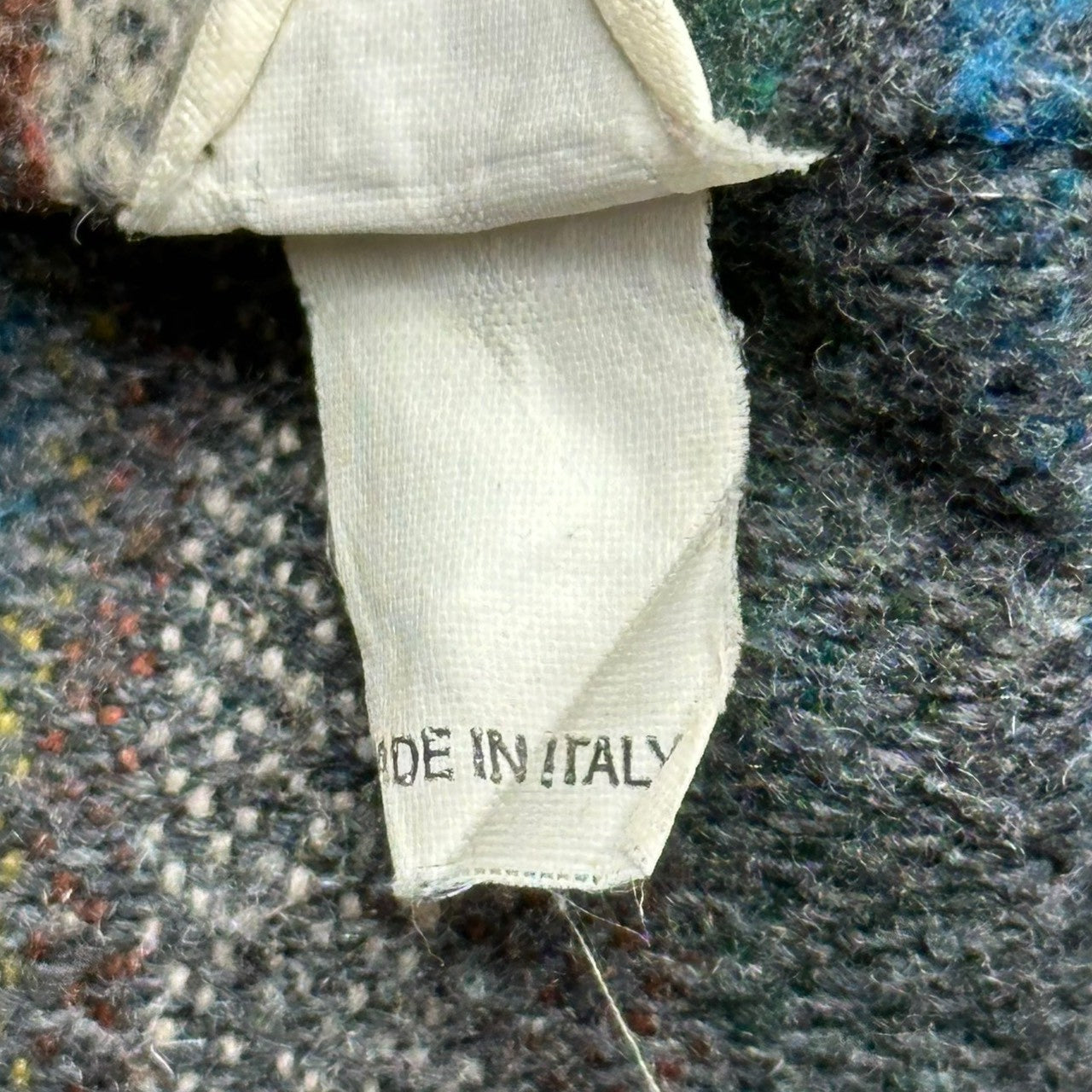 Marlboro Classics(マールボロクラシック) 90's Native Pattern Wool Flannel Shirt ネイティブ柄 ウール フランネル シャツ L ブルー ヴィンテージ 古着