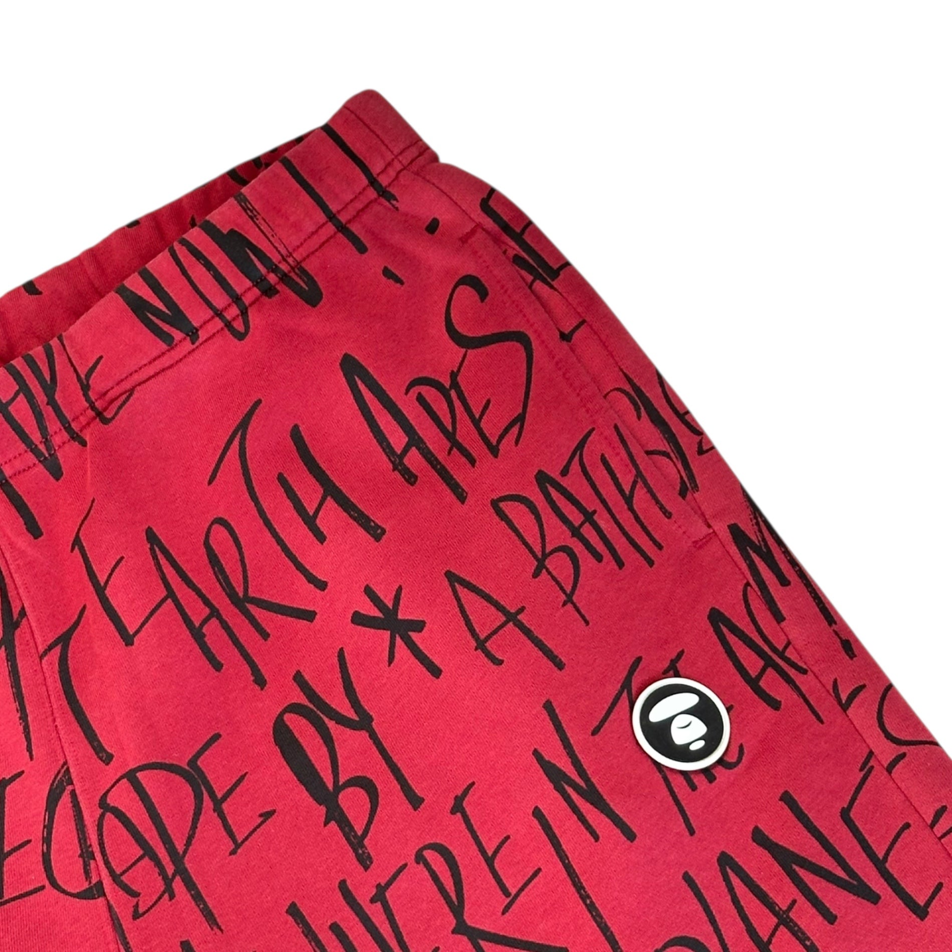 AAPE BY A BATHING APE(エーエイプバイアベイシングエイプ)   All-over print sweatpants 総柄 スウェット パンツ AAPPTM6796XXH M レッド