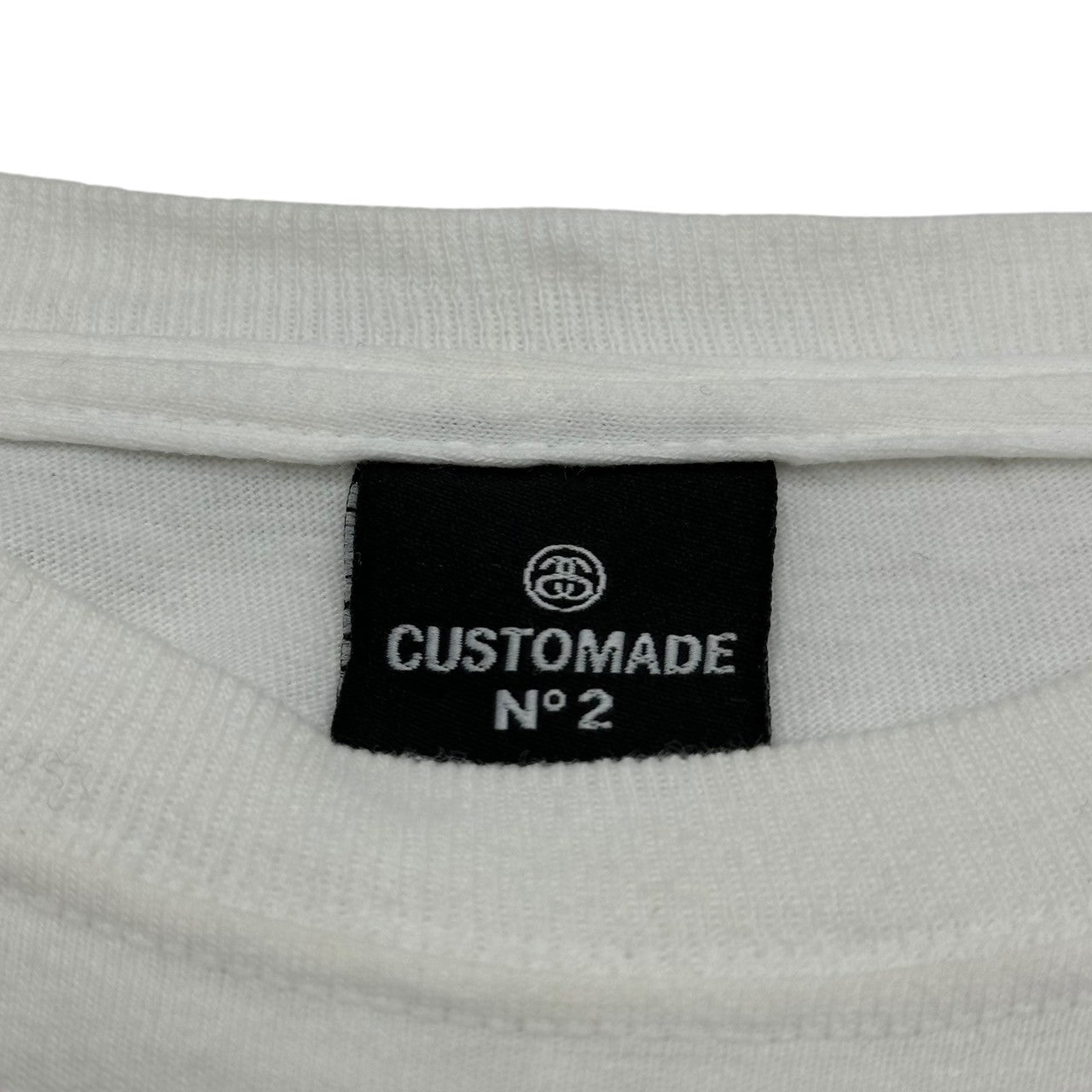 STUSSY(ステューシー) 00's USA made CUSTOMADE Lion Graphic Art Print T-Shirt カスタムメイド ライオン グラフィック アート プリント Tシャツ 表記無(M程度) ホワイト×オレンジ USA製 4WARD 4EVER