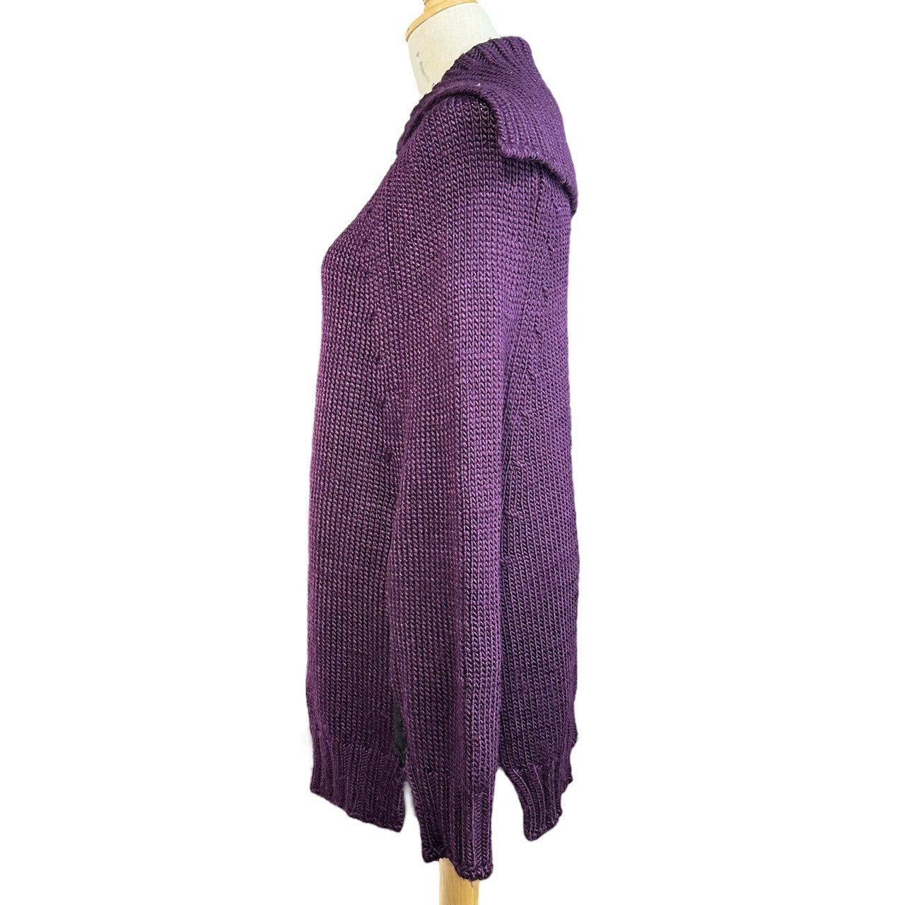 YOHJI YAMAMOTO(ヨウジヤマモト) Old High Neck Low Gauge Long Sleeve Wide Knit オールド ハイネック ローゲージ 長袖 ワイド ニット FV-K48-168 3(L程度) パープル