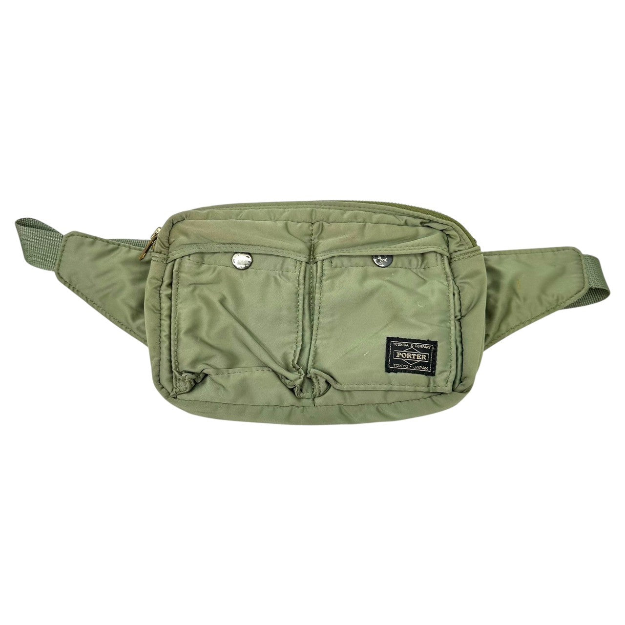 PORTER(ポーター) TANKER WAIST BAG タンカー ウエスト バッグ グリーン コブラバックル 初期 ショルダー 斜め掛け ナイロン