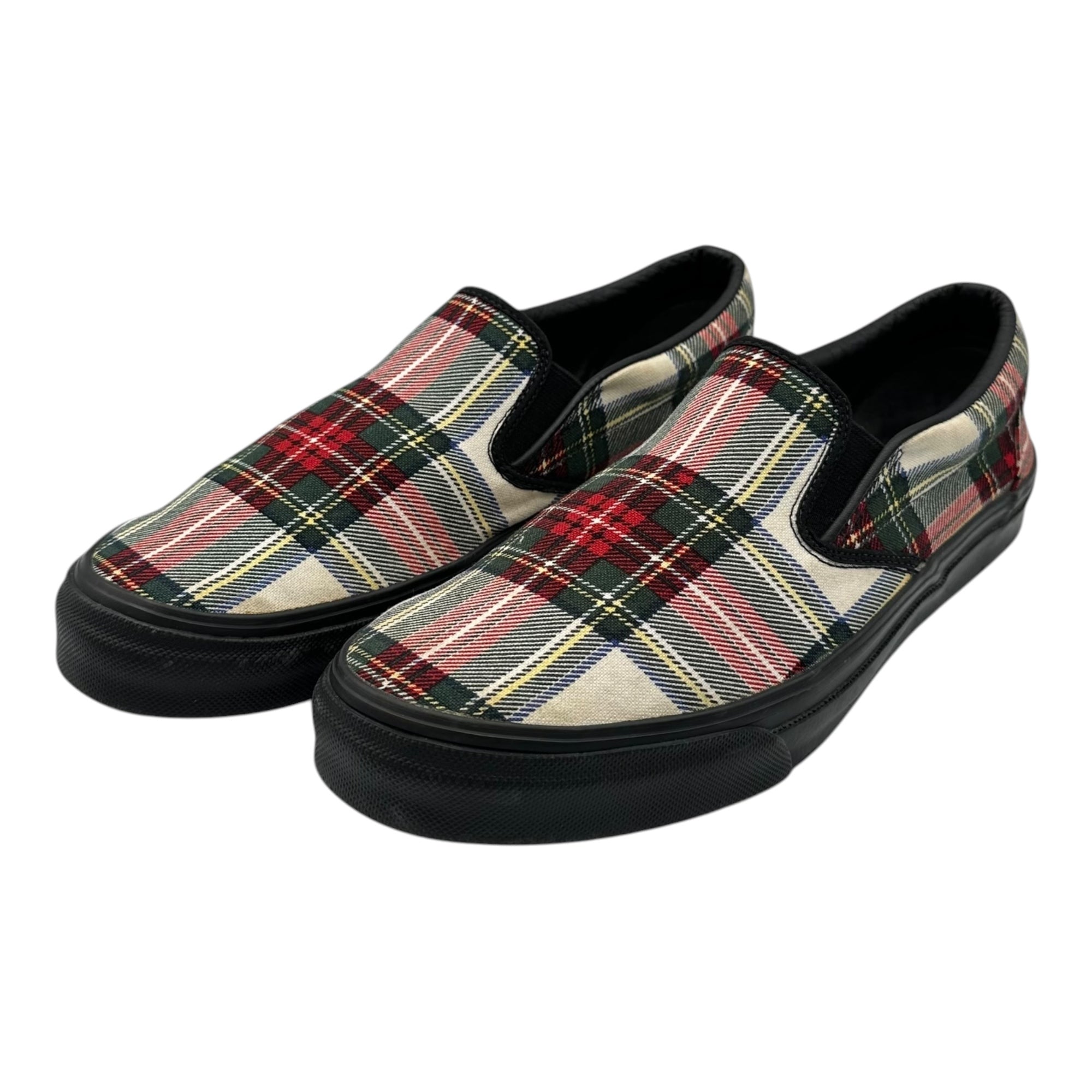 NUMBER (N)INE(ナンバーナイン) 05SS Tartan check slip-on shoes タータンチェック スリッポン エミリー期 27cm マルチ