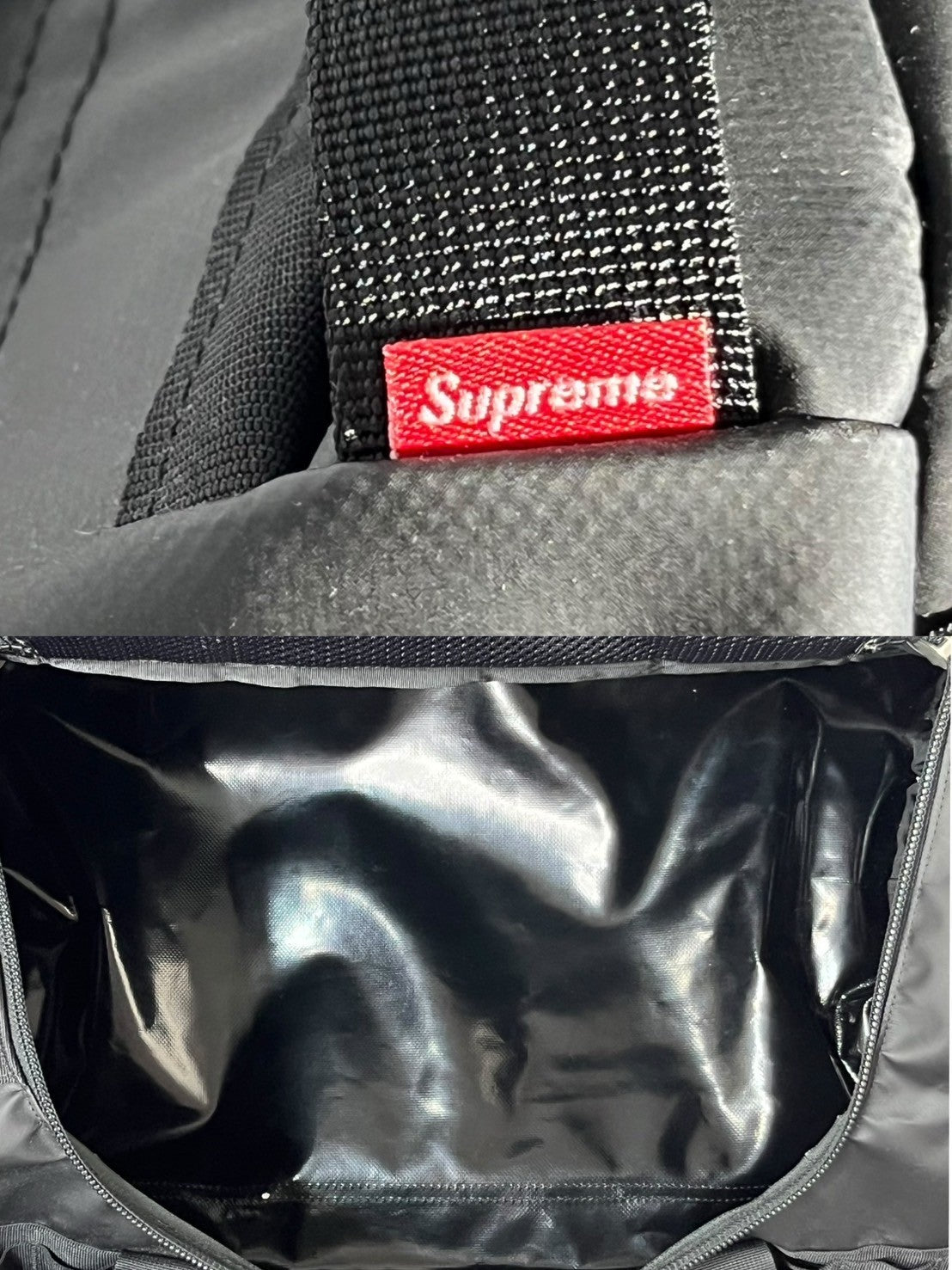 SUPREME×THE NORTH FACE(シュプリーム×ノースフェイス) 19SS Arc Logo Small Base Camp Duffle Bag ロゴ スモール ベース キャンプ ダッフル バッグ NF0A3KZ6 ブラック ボストン 旅行 スポーツ