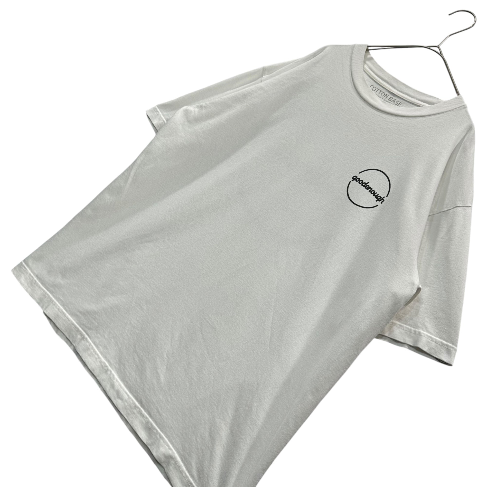GOODENOUGH(グッドイナフ) 2008's cotton base Circle Logo S/S T-Shirt サークル ロゴ 半袖 Tシャツ L ホワイト