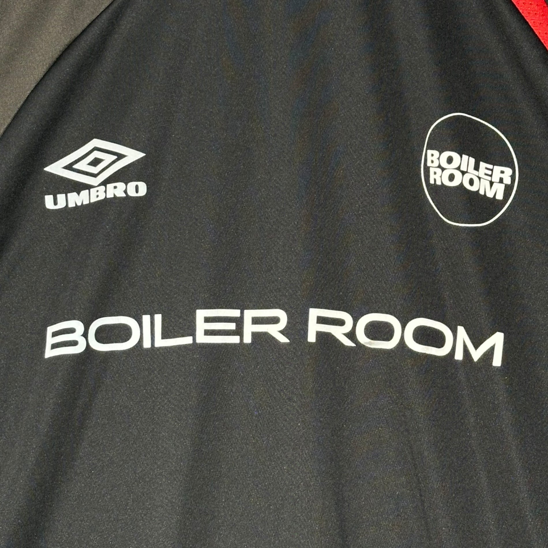 BOILER ROOM × UMBRO(ボイラールーム × アンブロ) Football Top Game Shirt フットボール トップ ゲームシャツ XL ブラック×グレー×レッド