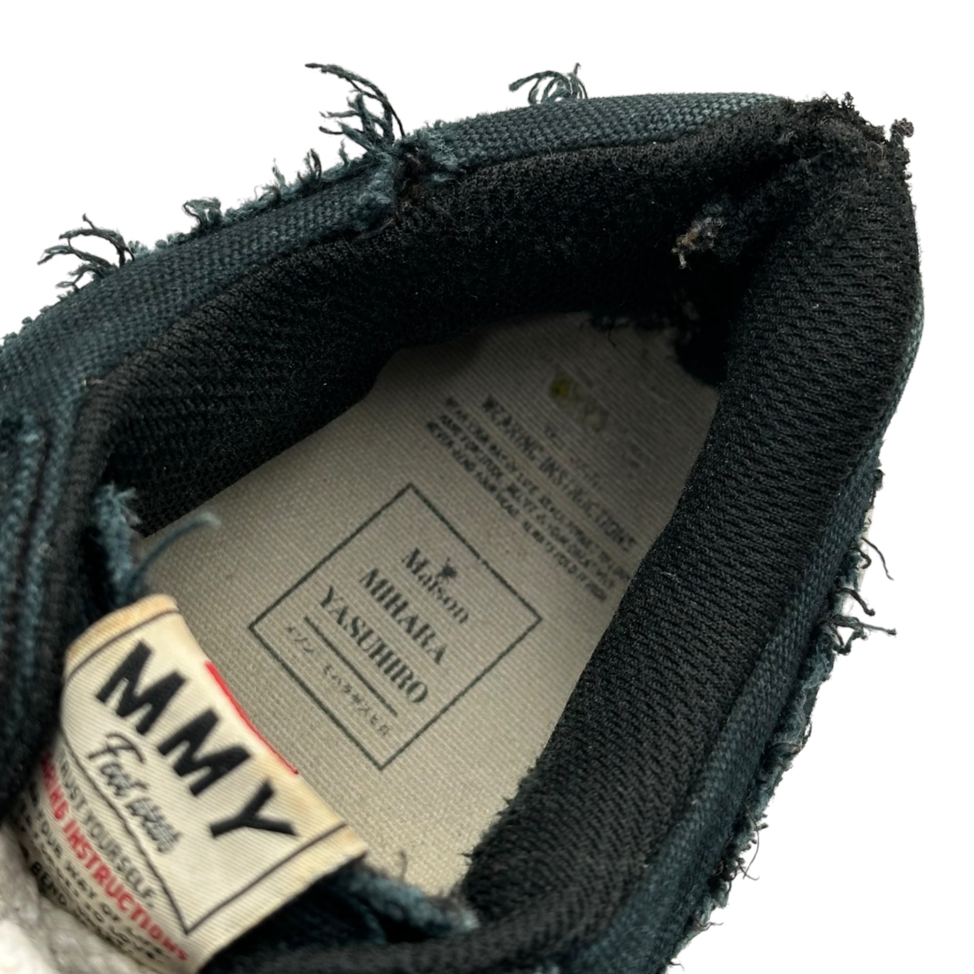 Maison MIHARA YASUHIRO(メゾンミハラヤスヒロ) "PARKER" original sole canvas Low-Top sneaker パーカー ローカット スニーカー A08FW704 44(約28cm) ブラック