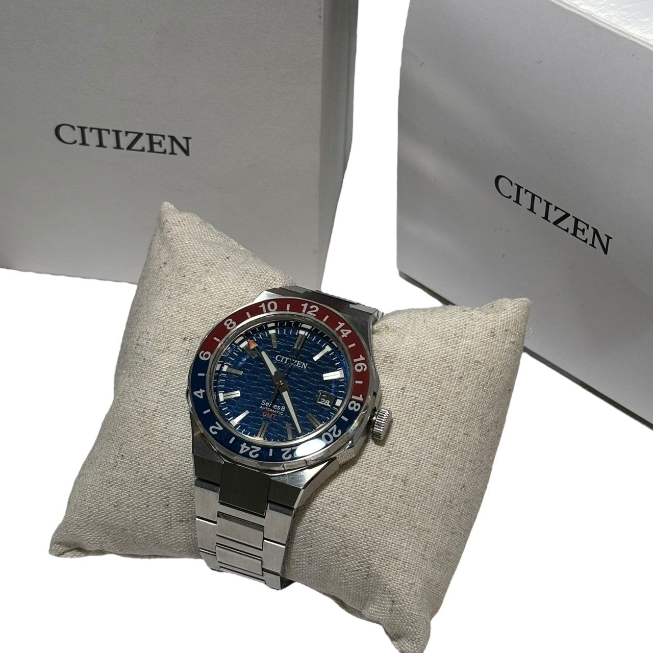 CITIZEN(シチズン) Series 8 シリーズ8 SS 自動巻 腕時計 9054-0065X02 文字盤 ブルー