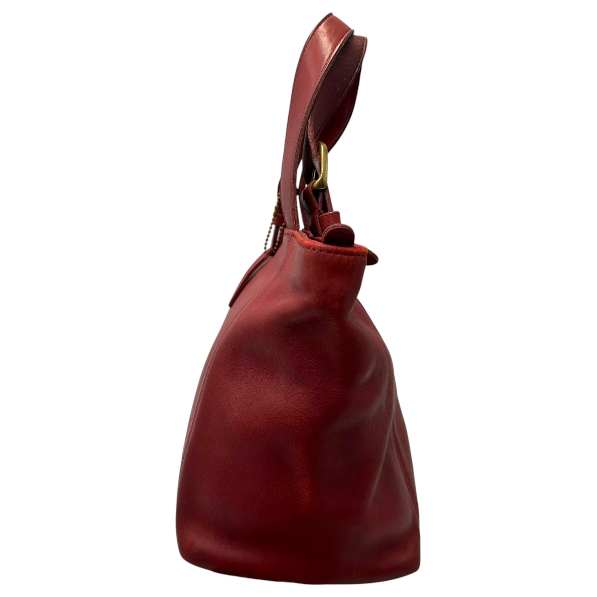 COACH(コーチ) Leather Mini Tote Bag レザー ミニ トート バッグ 4133 レッド ハンド OLD オールド