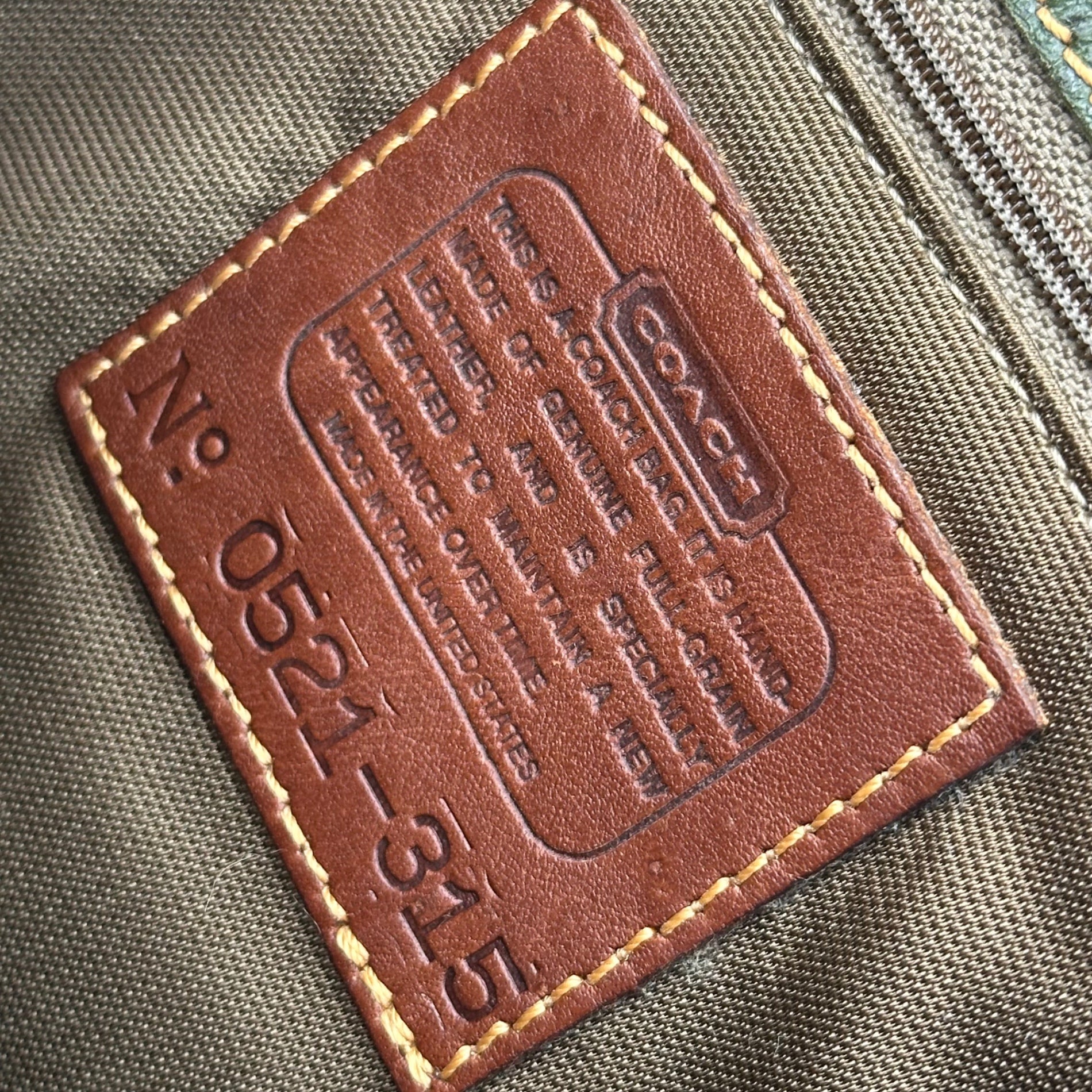 COACH(コーチ) 90's Turnlock Shoulder Leather Flap Bag 90年代 ターンロック ショルダー レザー フラップ バッグ 0521-315 グリーン×ブラウン オールドコーチ OLD COACH シェリダンコレクション ヴィンテージ