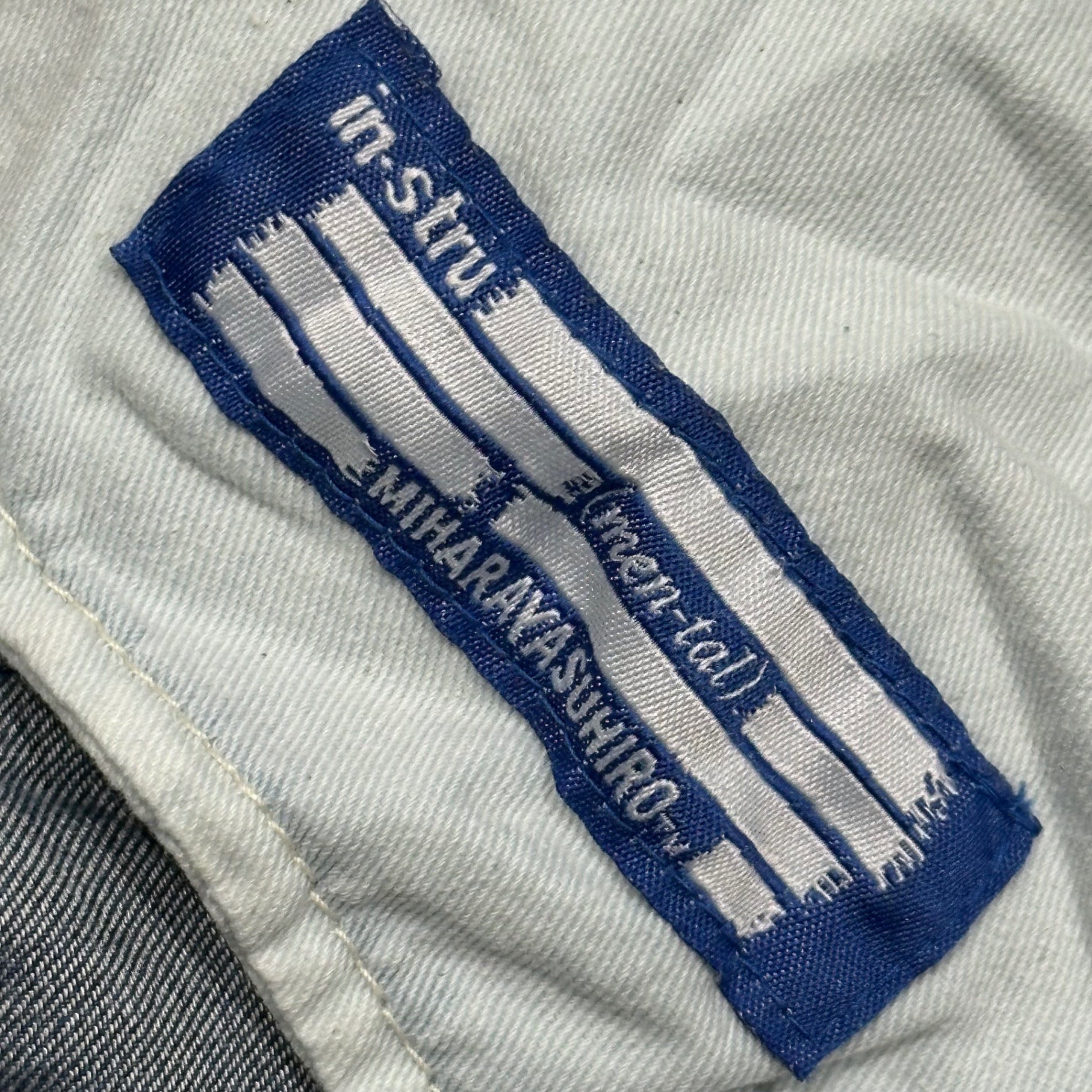 in・stru(men-tal). Maison MIHARA YASUHIRO(インストルメンタル メゾンミハラヤスヒロ) 2024SS COTTON TENCEL DENIM BAGGY PANTS コットン テンセル デニム バギー パンツ I12PT004 46 インディゴ