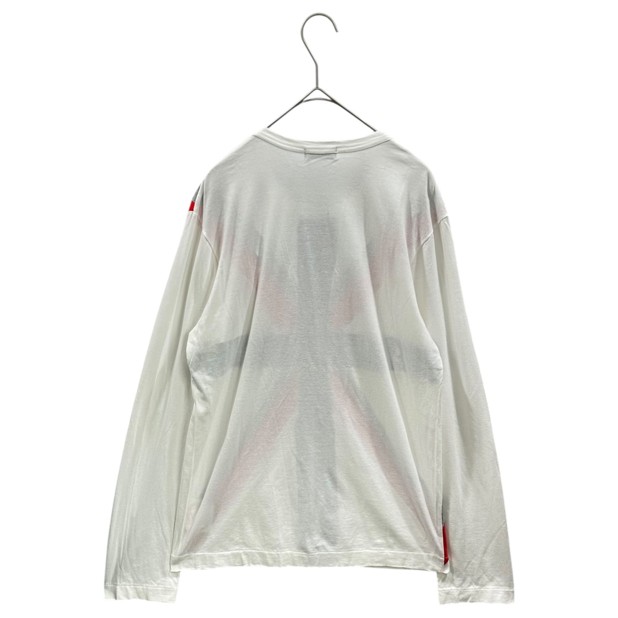 COMME des GARCONS HOMME PLUS(コムデギャルソンオムプリュス) 1997SS Mod Era Union Jack L/S T-Shirt モッズ期 ユニオンジャック 長袖 Tシャツ PT-040060 FREE ホワイト×ネイビー×レッド×グレー AD1996 90s アーカイブ