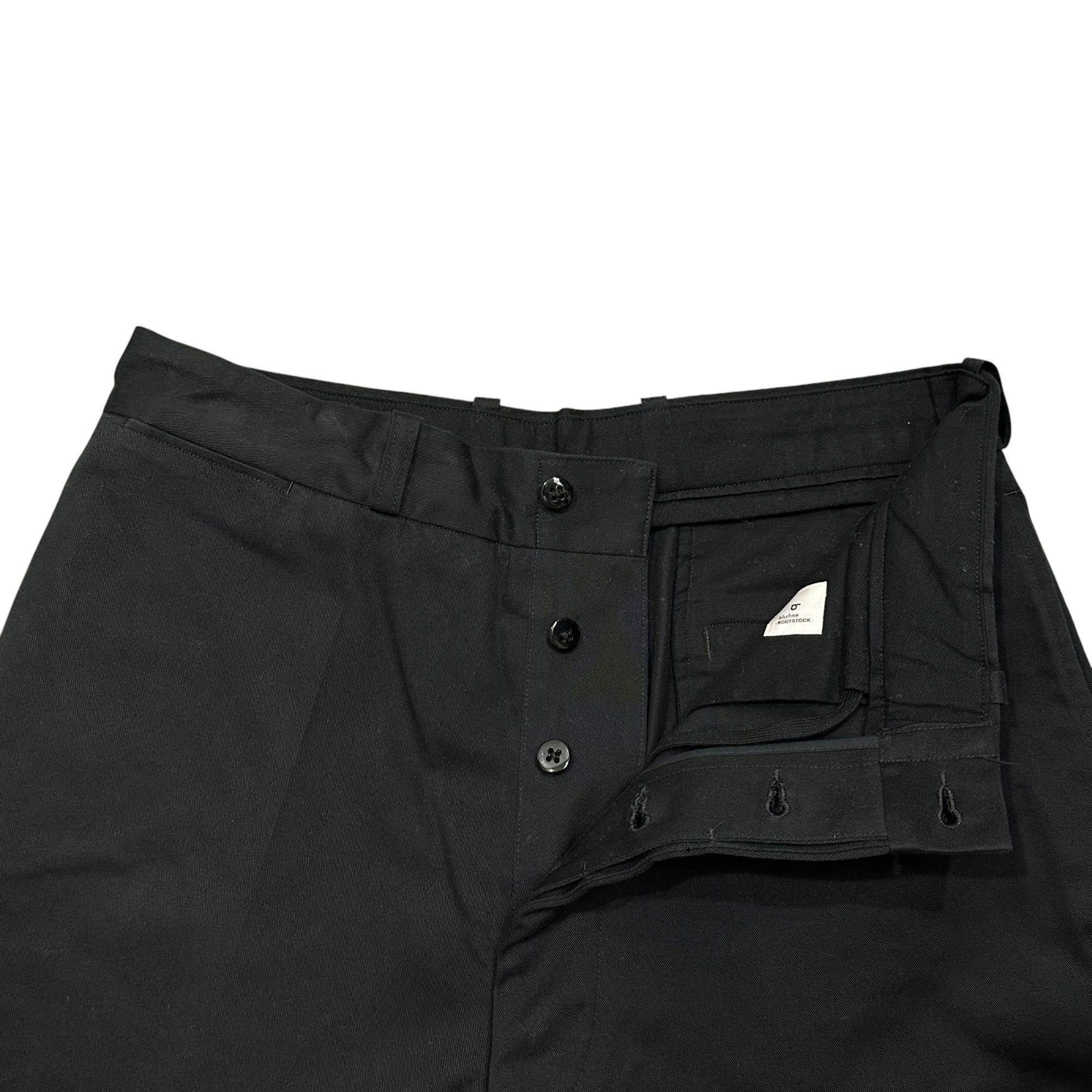 blurhms ROOTSTOCK(ブラームス ルーツストック) 2046D Chino Pants ワイド チノ パンツ bROOTS24F20S25 2 ブラック