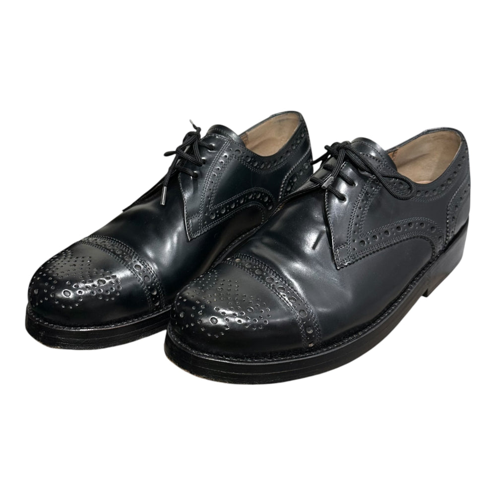 HEINRICH DINKELACKER(ハインリッヒディンケラッカー) Rio Captoe Derby - Shell Cordovan リオ キャップトゥ ダービー シューズ コードバン 3032 4318 7 ネイビー 革靴 レザー メダリオン