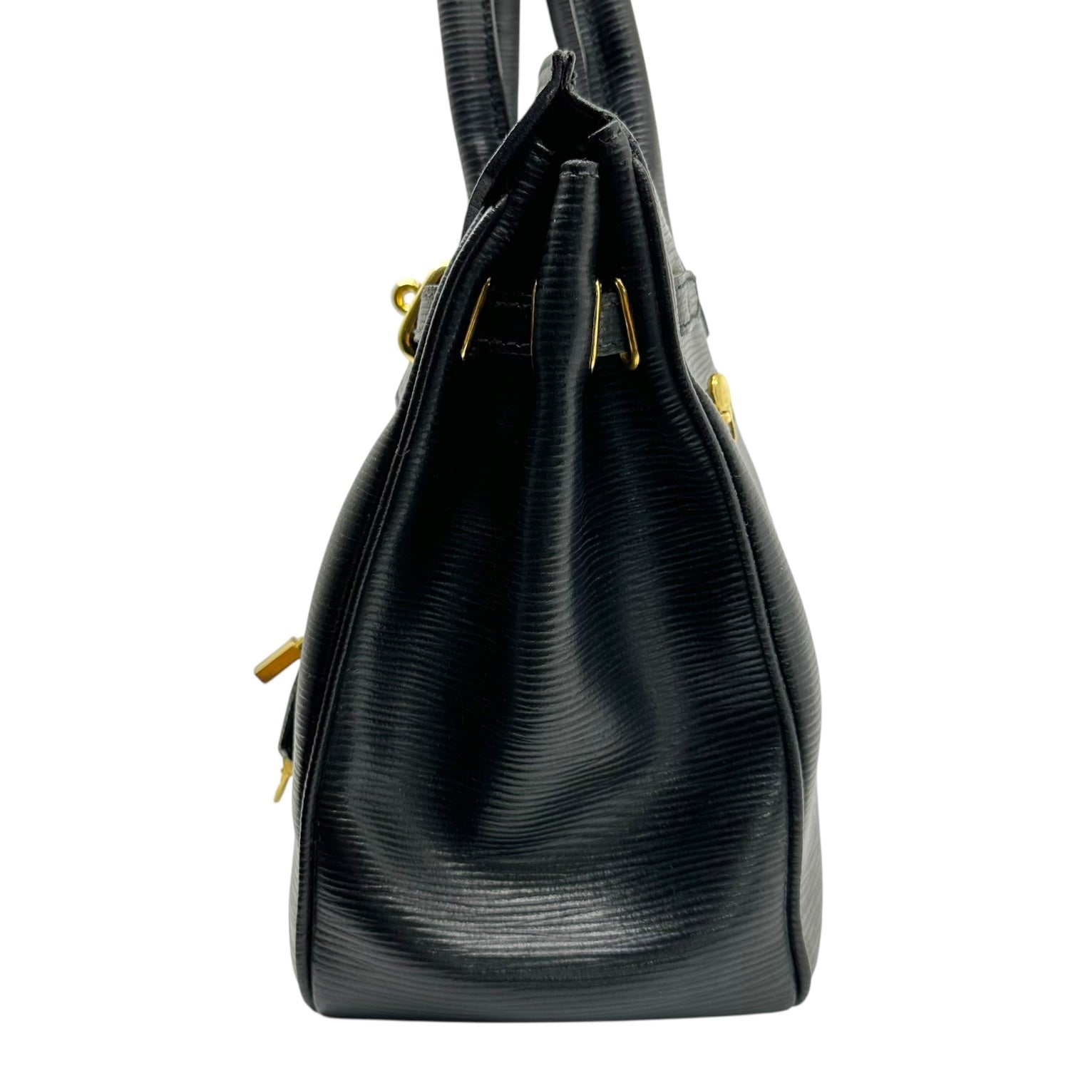 griffe(グリフ) Vintage Leather Handbag ヴィンテージ レザー ハンド バッグ ブラック ボストン