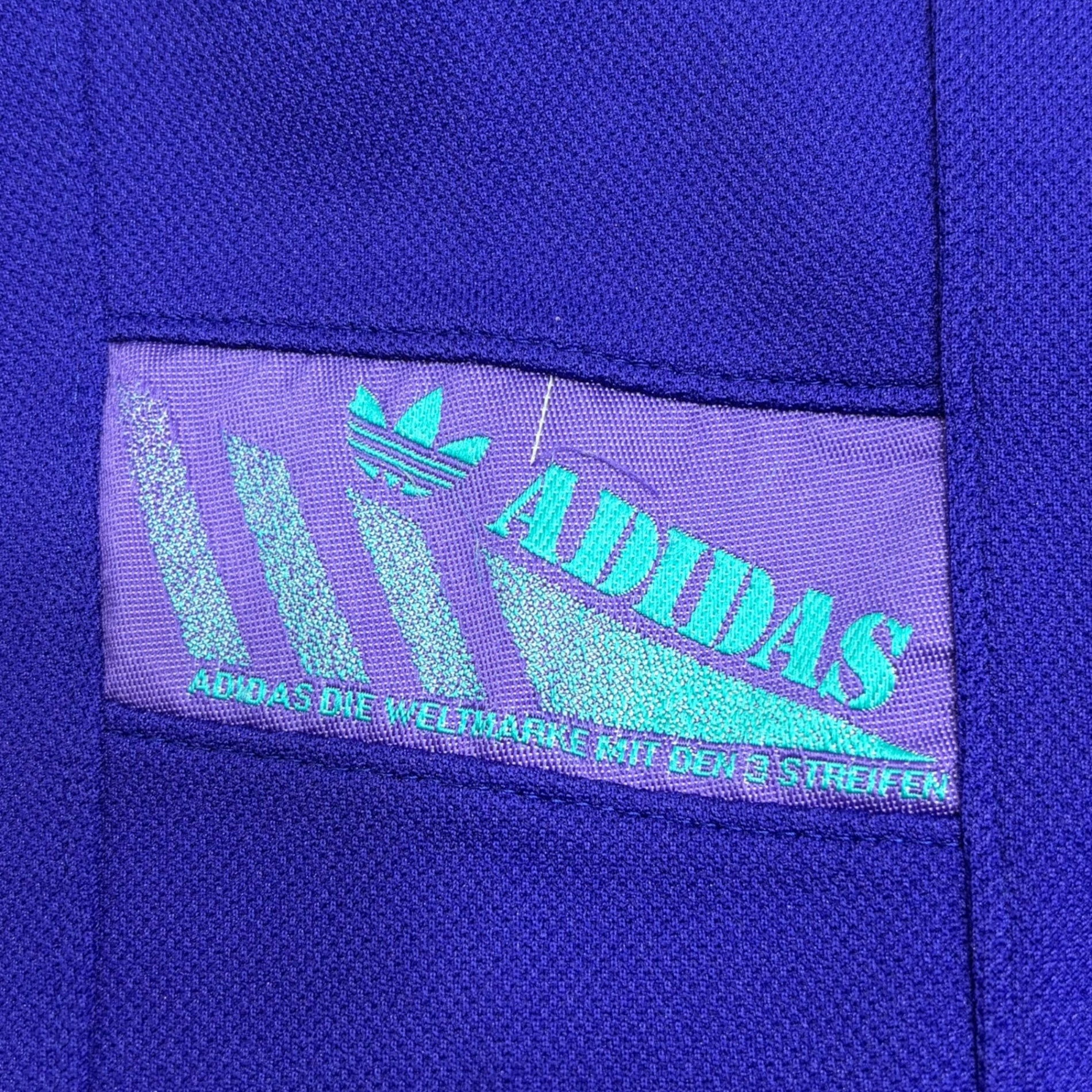 adidas(アディダス) 90's Hem Zipper Ribbed Jersey Pants 90年代 裾ジップ リブ ジャージ パンツ L パープル