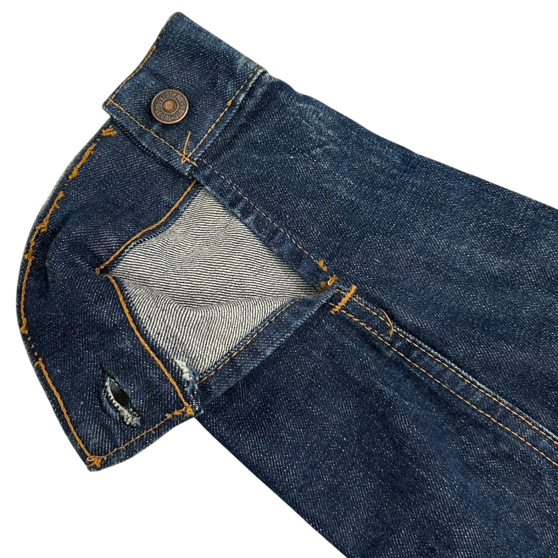Levi's(リーバイス) 1967~1969’s 70505 Big E Denim Jacket ヴィンテージ デニム ジャケット 表記消(40~42程度) インディゴ 60's ボタン裏521 4th
