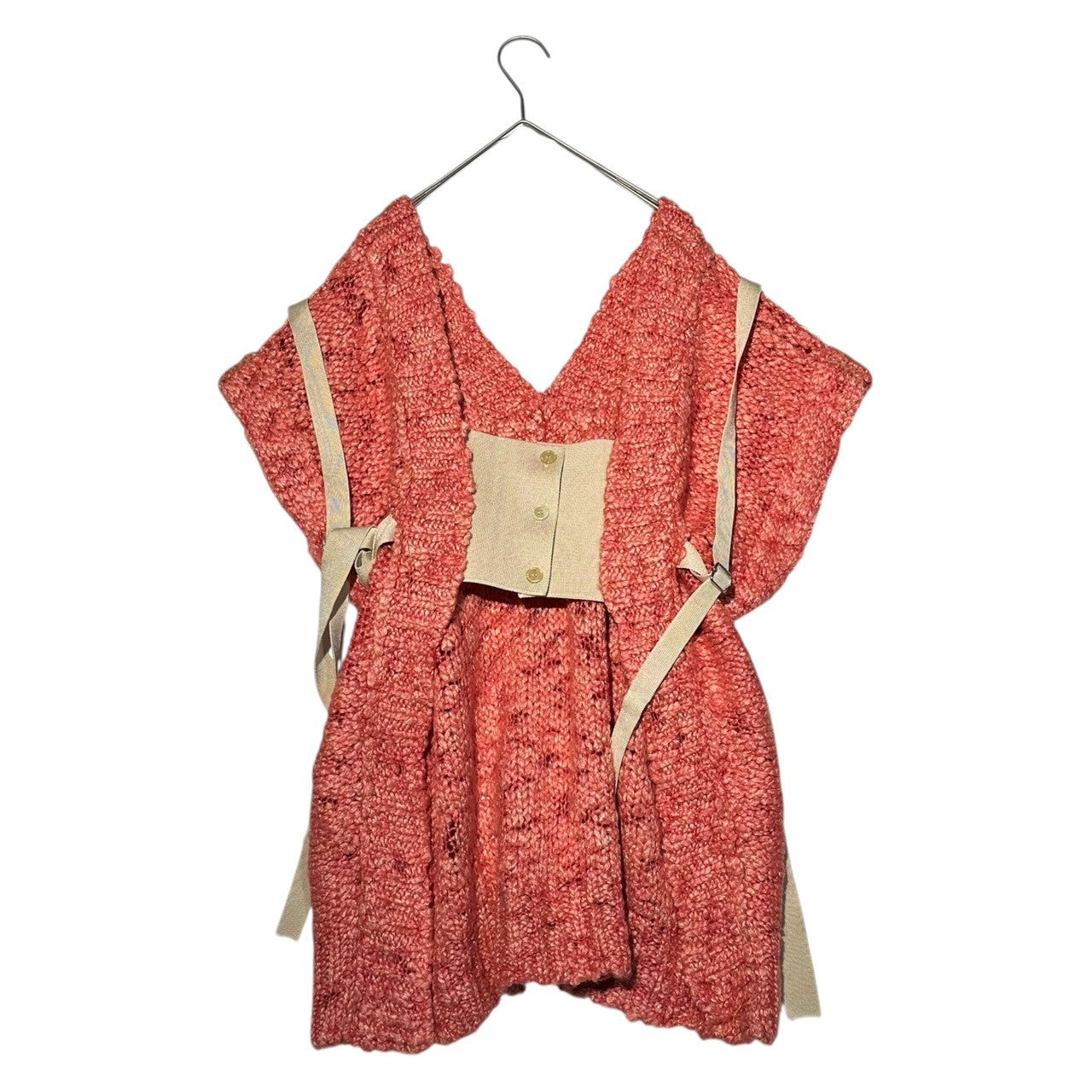 IRENE(アイレネ) Fipoas Knit Vest フィポアス ニット ベスト 24A81008 36 サーモンピンク 参考定価¥47,300