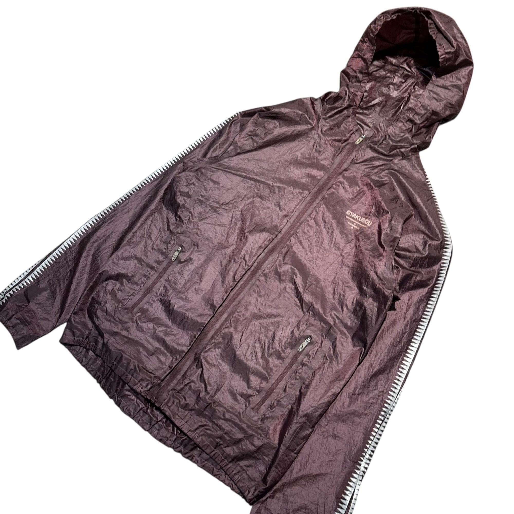 GYAKUSOU(ギャクソウ) GIZ Print Running Jacket ギズ プリント ランニング ジャケット 842782-210 M ボルドー