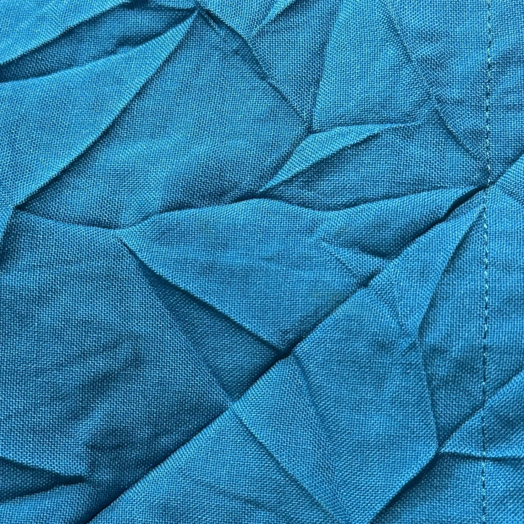 FACETASM(ファセッタズム) Wrinkle-Processed Long Shirt & Wide Cropped Pants Set シワ加工 ロング シャツ & ワイド クロップド パンツ セットアップ TOP：MRC-SH-M10 BOTTOM：MRC-PT-M12 3(S) ブルー セットアップ