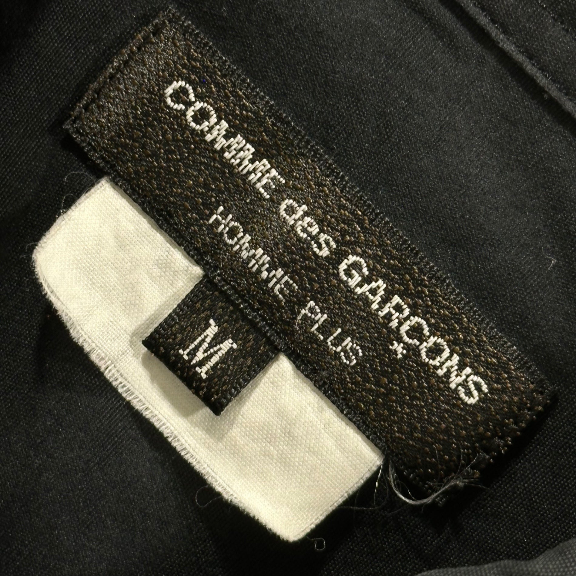 COMME des GARCONS HOMME PLUS(コムデギャルソンオムプリュス) 2015SS Two-button Regular-Collar Cotton L/S Shirt 2連 ボタン レギュラーカラー コットン 長袖 シャツ PO-B025 M ブラック AD2014 平和の軍隊