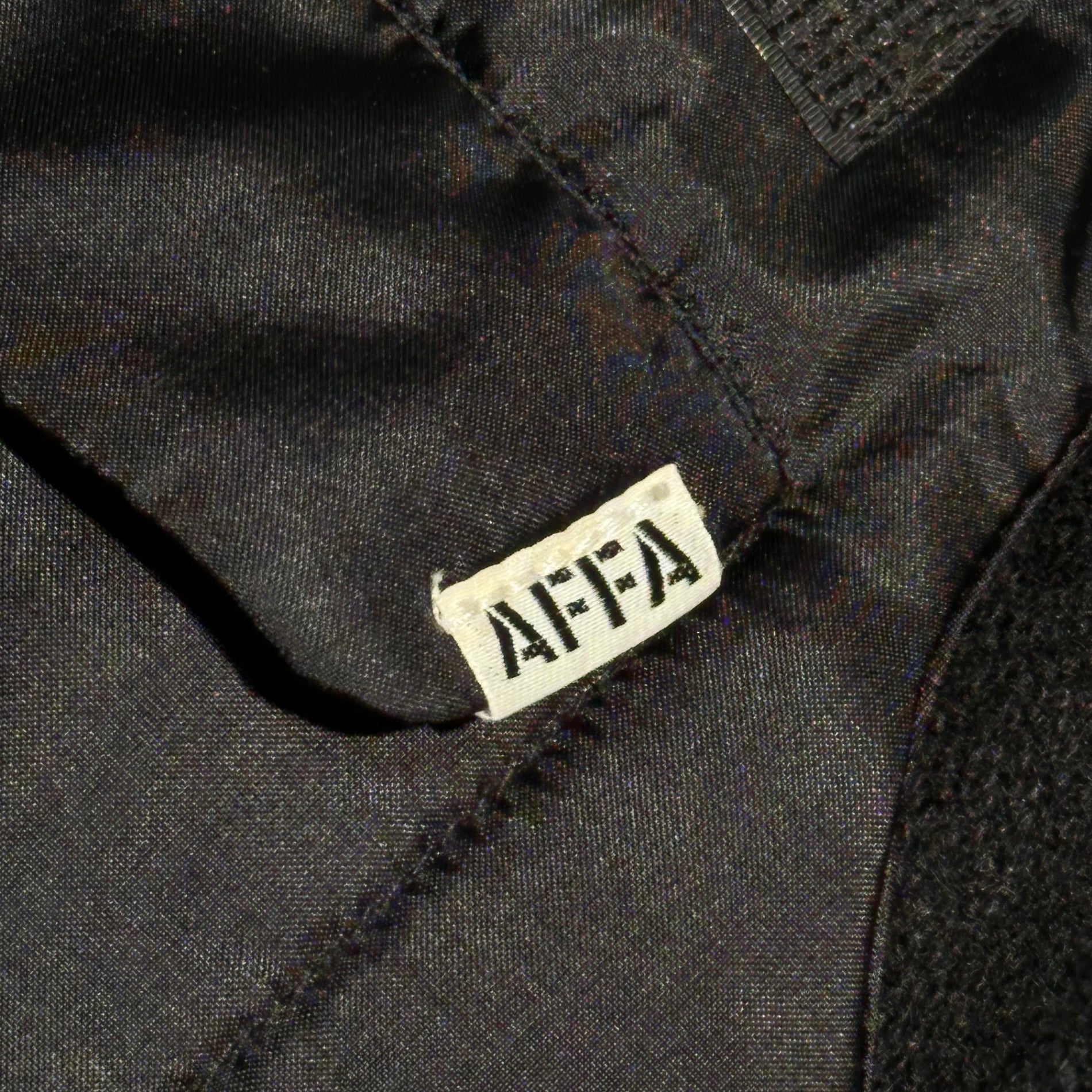 【SALE対象外】AFFA(エーエフエフエー) 90's Silk-Blend Felt Jacket 90年代 シルク切替 フェルト ジャケット FREE ブラック archive 稀少品