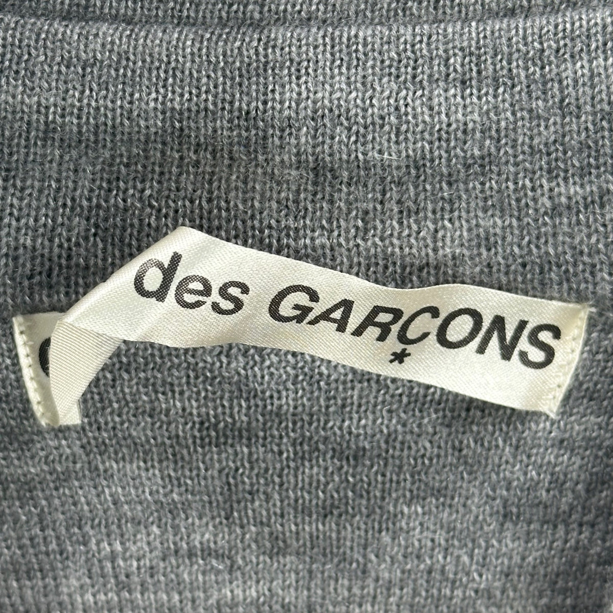 COMME des GARCONS(コムデギャルソン) 1998AW Inside-Out Cashmere Bottleneck Sweater インサイドアウト カシミア ボトルネック ニット GN-040330 FREE カーキ×グレー AD1998 カシミヤ 90s