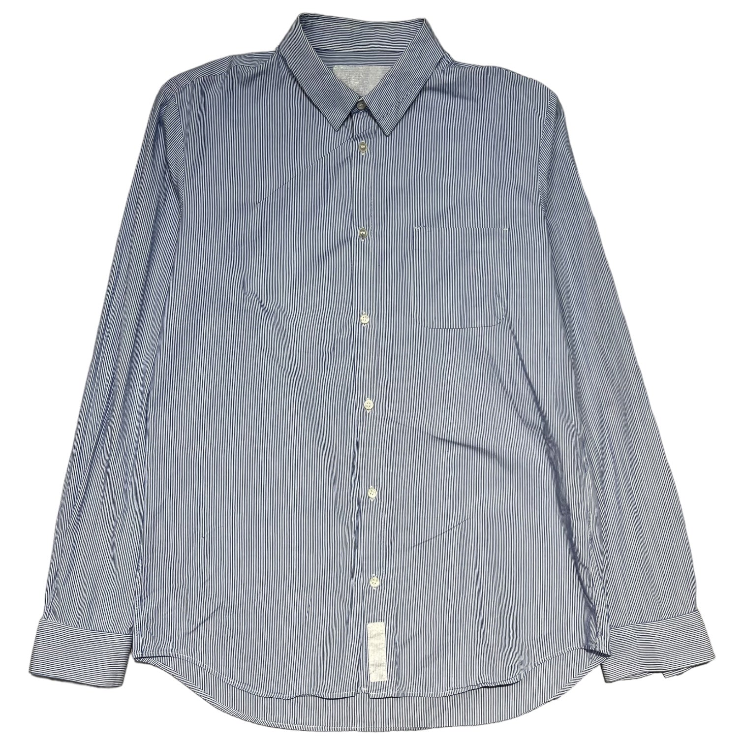 UNDERCOVER(アンダーカバー) 10AW striped shirt ストライプ 長袖 シャツ F4405 2(S程度) スカイブルー