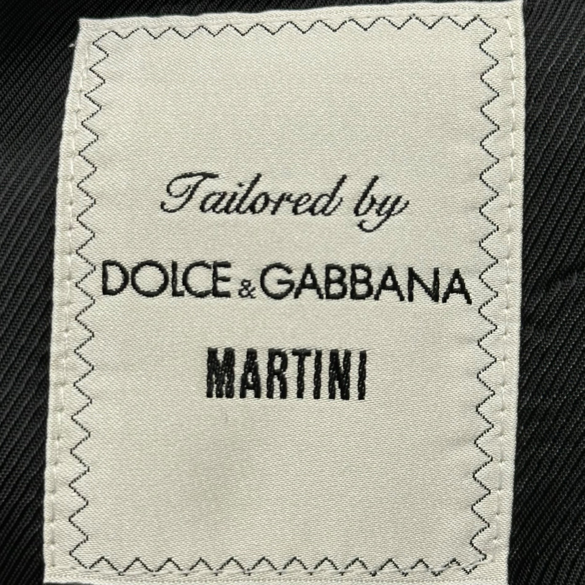 DOLCE&GABBANA(ドルチェ&ガッバーナドルガバ) Nanola Wool Set-Up Jacket ナノーラペル ウール セットアップ ジャケット 44(XS程度) ブラック