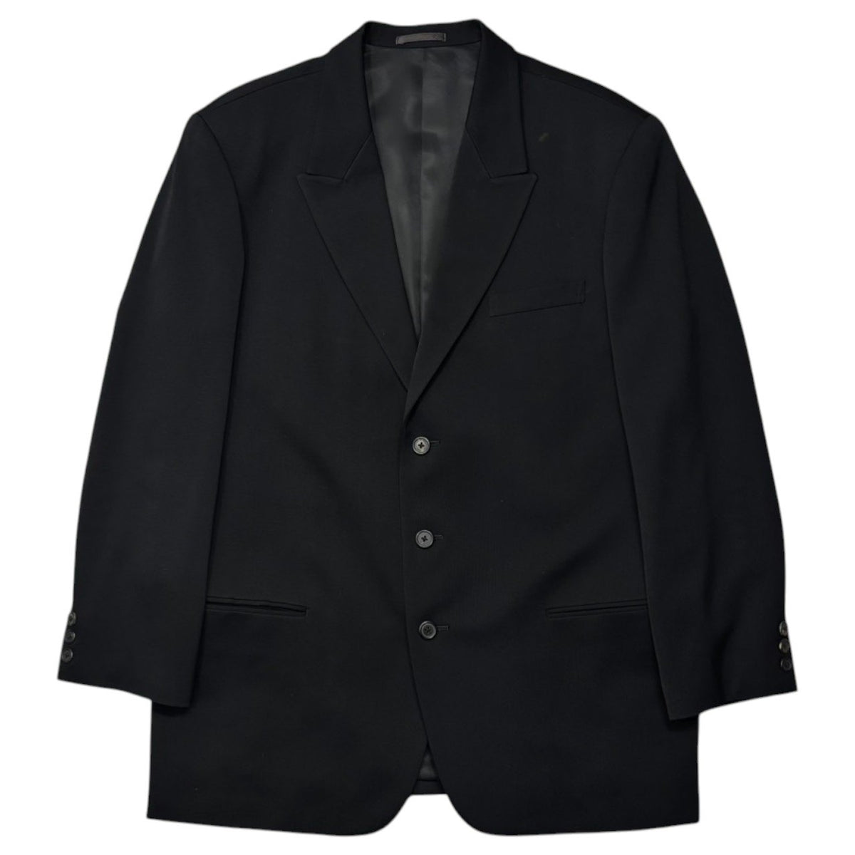 Y's for men(ワイズフォーメン) 1991AW Wool 3B Set-Up ウール 3B テーラード ジャケット セットアップ スーツ MM-J08-106 M ブラック 90年代 90's