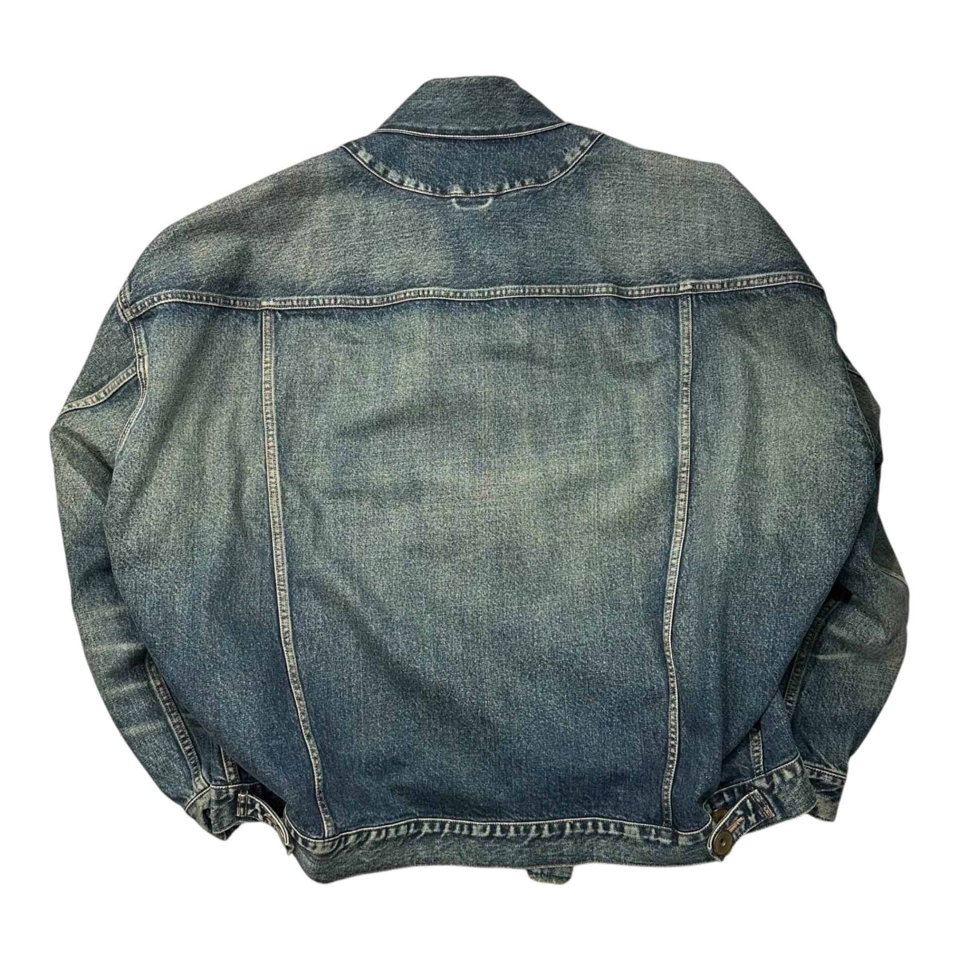 Maison MIHARA YASUHIRO(メゾンミハラヤスヒロ) 23SS Opened Facing Denim Jacket オープン フロント デニム ジャケット A10BL022 46(S) インディゴ