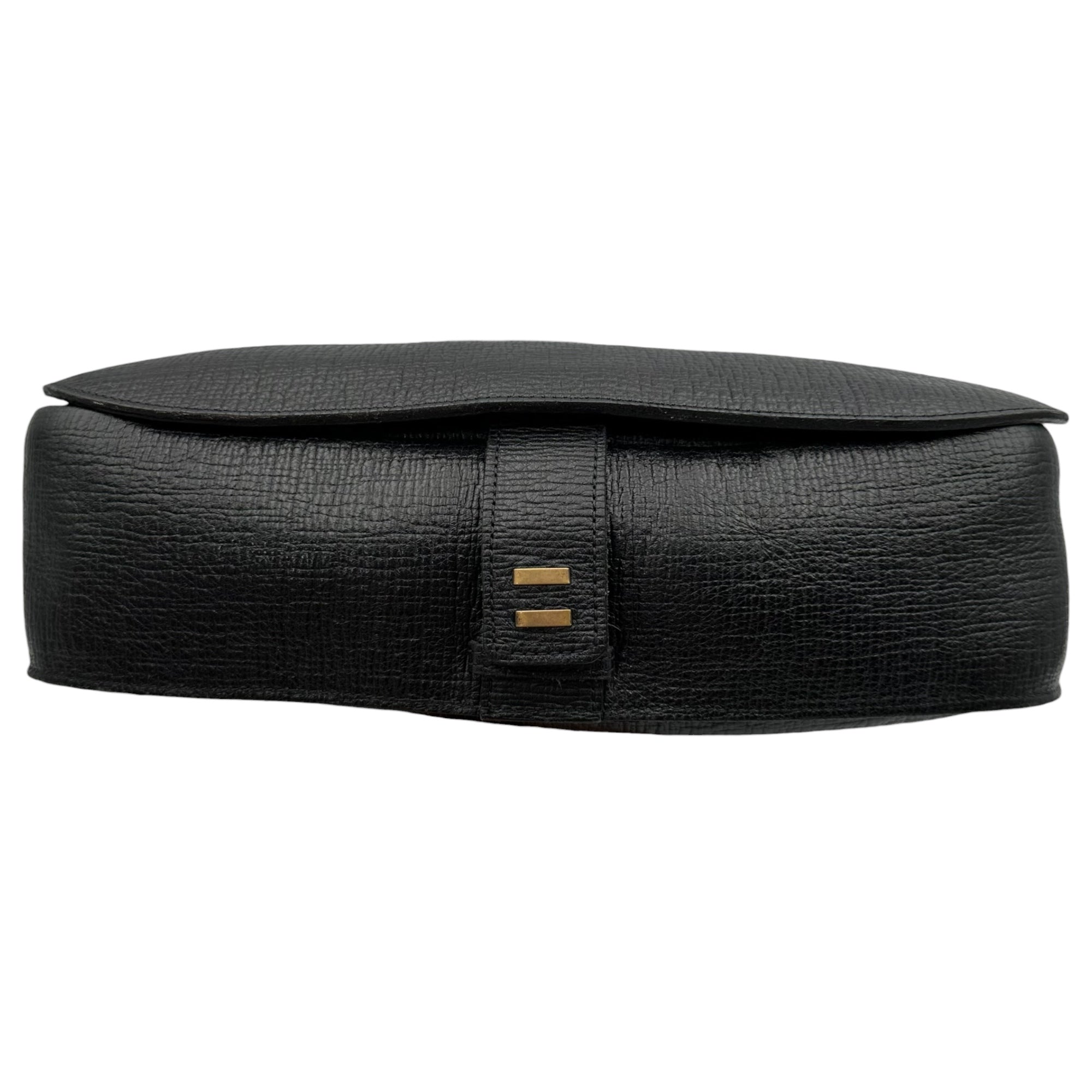 Jean Paul GAULTIER(ジャンポールゴルチエ) 1990's~2000's Precious Leather Postman Shoulder Bag プレシャス レザー ポストマン ショルダー バッグ ブラック 90年代～