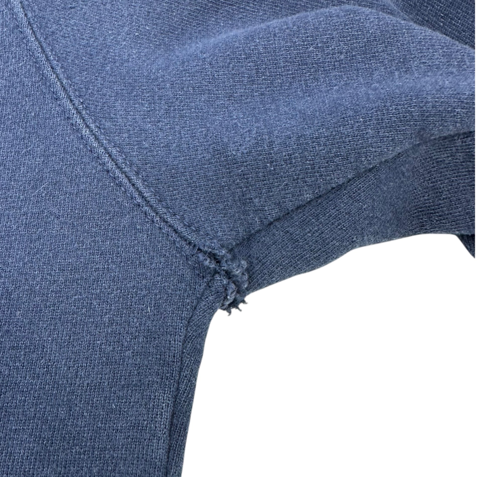 Champion(チャンピオン) 80's~90's USA made Logo Half Zip Sweatshirt ロゴ ハーフ ジップ スウェット XXL ネイビー 1986年～1990年代初頭 ヴィンテージ 青刺繍タグ中期