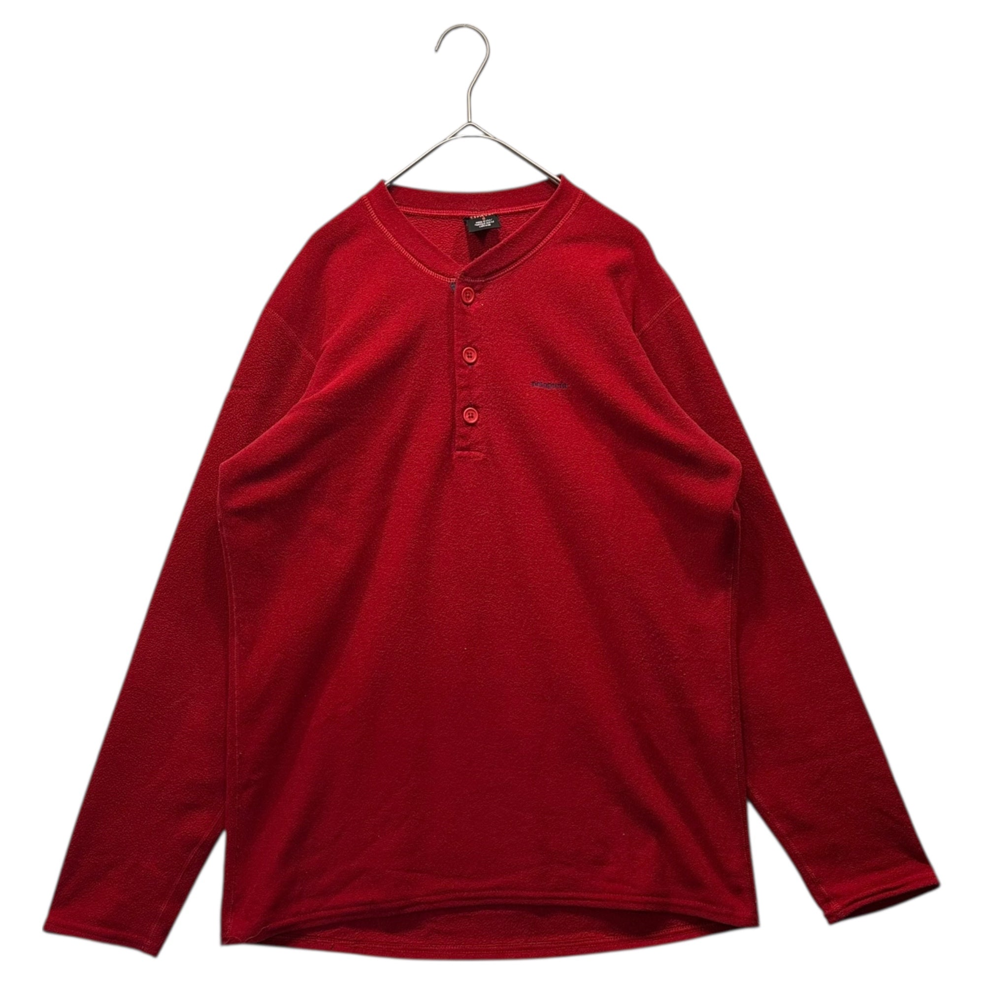 Patagonia(パタゴニア) OLD CAPILENE Henry Neck Fleece Shirt Jacket オールド キャプリーン ヘンリーネック フリース シャツ ジャケット S レッド