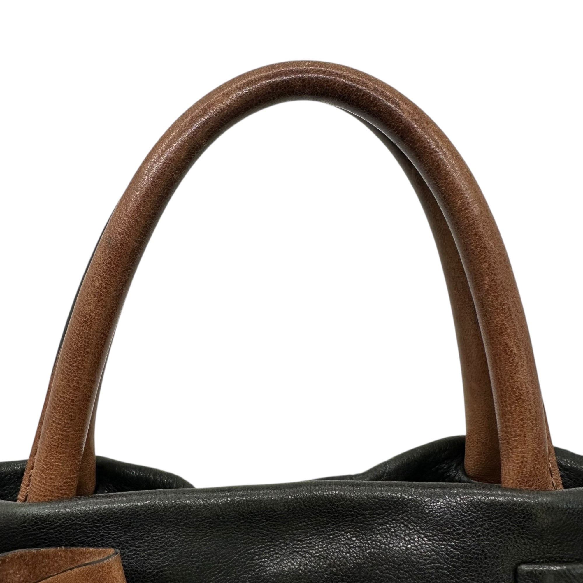 ANDREA MABIANI(アンドレアマビアーニ) 2WAY Leather Shoulder Bag リボン レザー ショルダー バッグ ブラック イタリア製