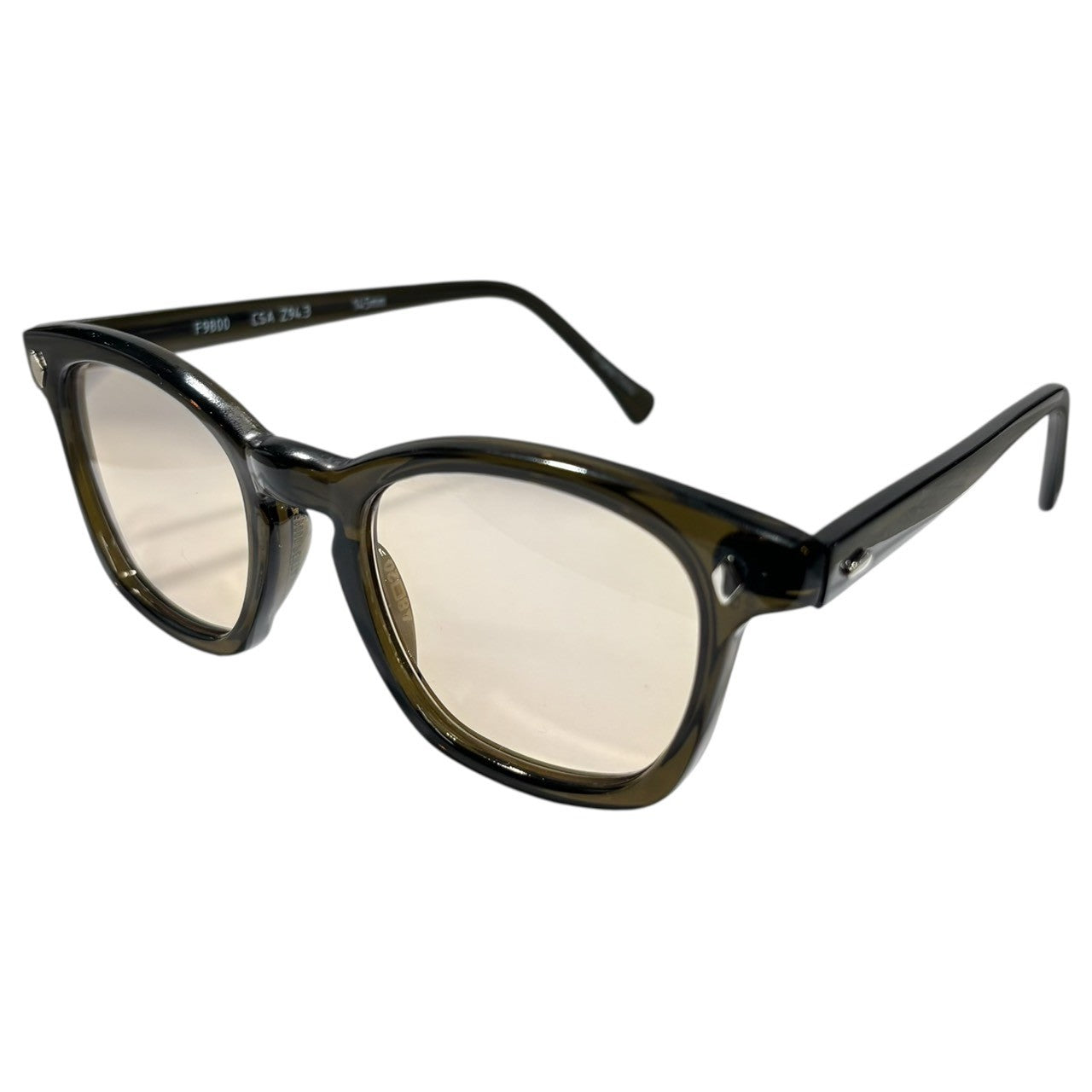 PENTAX(ペンタックス) Boston clear-frame sunglasses ボストン型 クリアフレーム サングラス F9800 48□20 145mm ダークブラウン 薄いブラウンレンズ Safety Rx Eyewear by HOYA