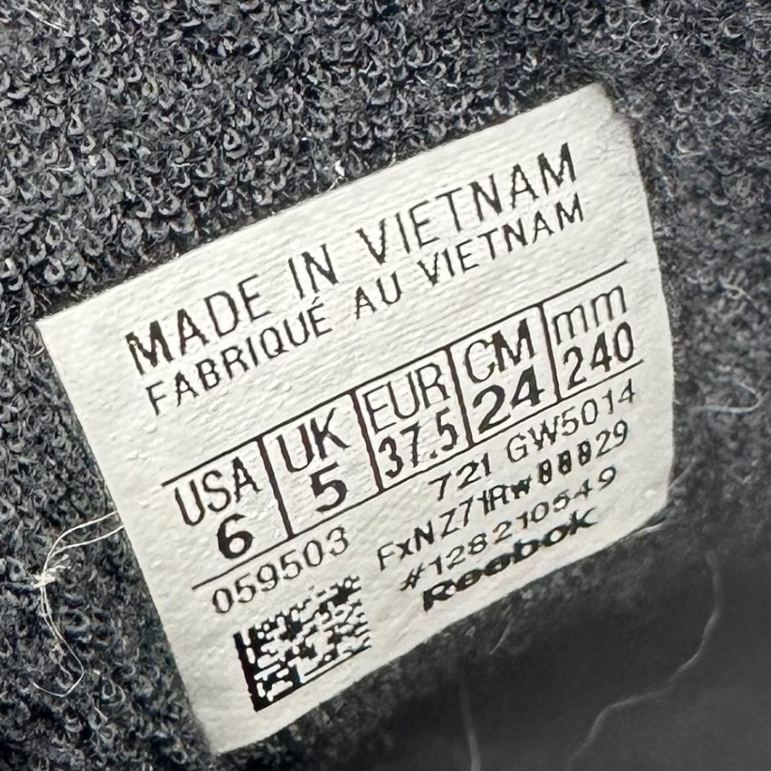 MAISON MARGIELA×Reebok(メゾンマルジェラ×リーボック) Project 0 CL Memory Of "Black" プロジェクト 0 クラシック メモリー オブ GW5014 24cm ブラック コラボ スニーカー