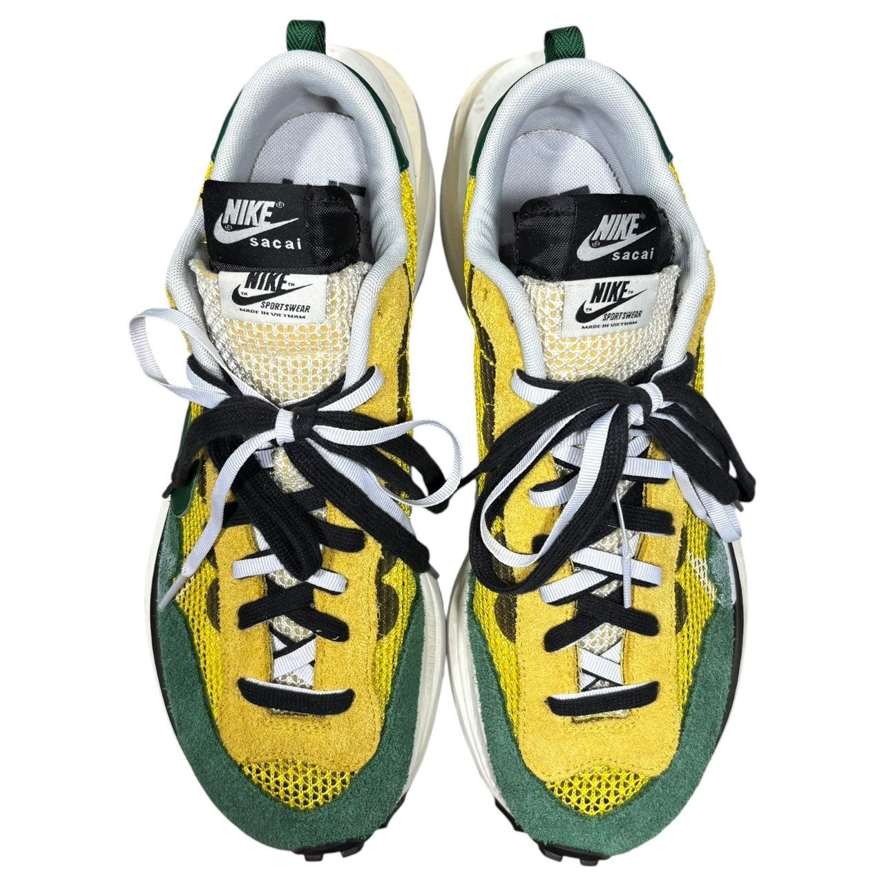 sacai × NIKE(サカイ × ナイキ) Vapor Waffle "Tour Yellow/Stadium Green-Sail" ヴェイパー ワッフル ローカットスニーカー CV1363-700 28.0cm イエロー×グリーン