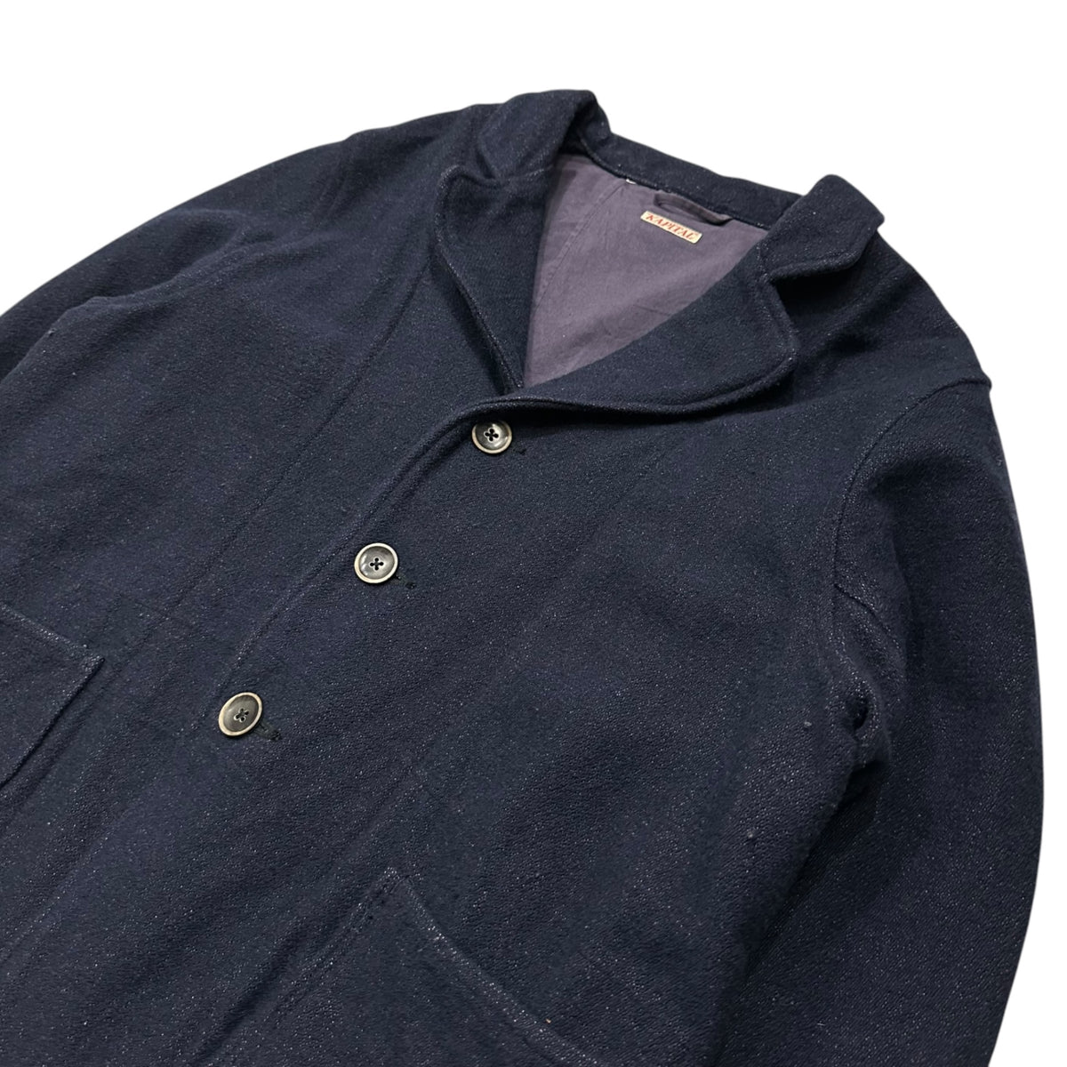 kapital(キャピタル) 3-Button Wool Short-Length Coat 3ボタン ウール ショート コート S ネイビー