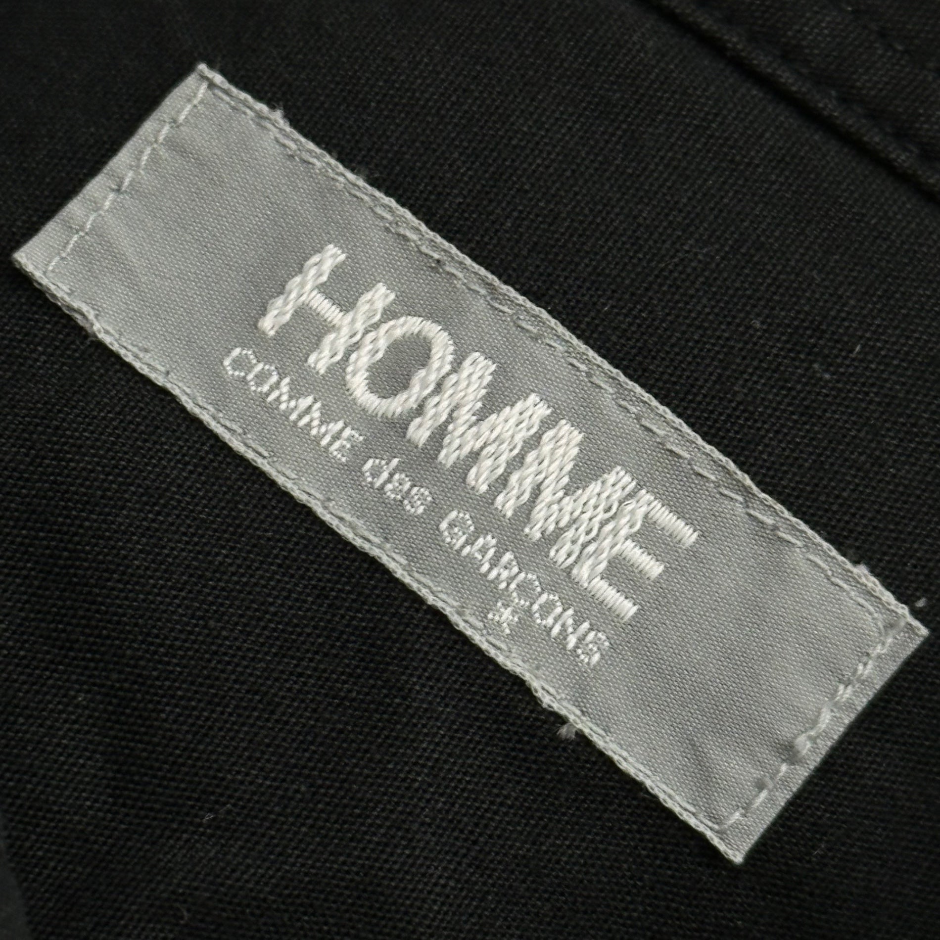 COMME des GARCONS HOMME(コムデギャルソンオム) 1978～1983's Vintage Flap-Pocket L/S Shirt ヴィンテージ フラップ ポケット 長袖 シャツ HB-110250 FREE ブラック AD表記無 デカオム