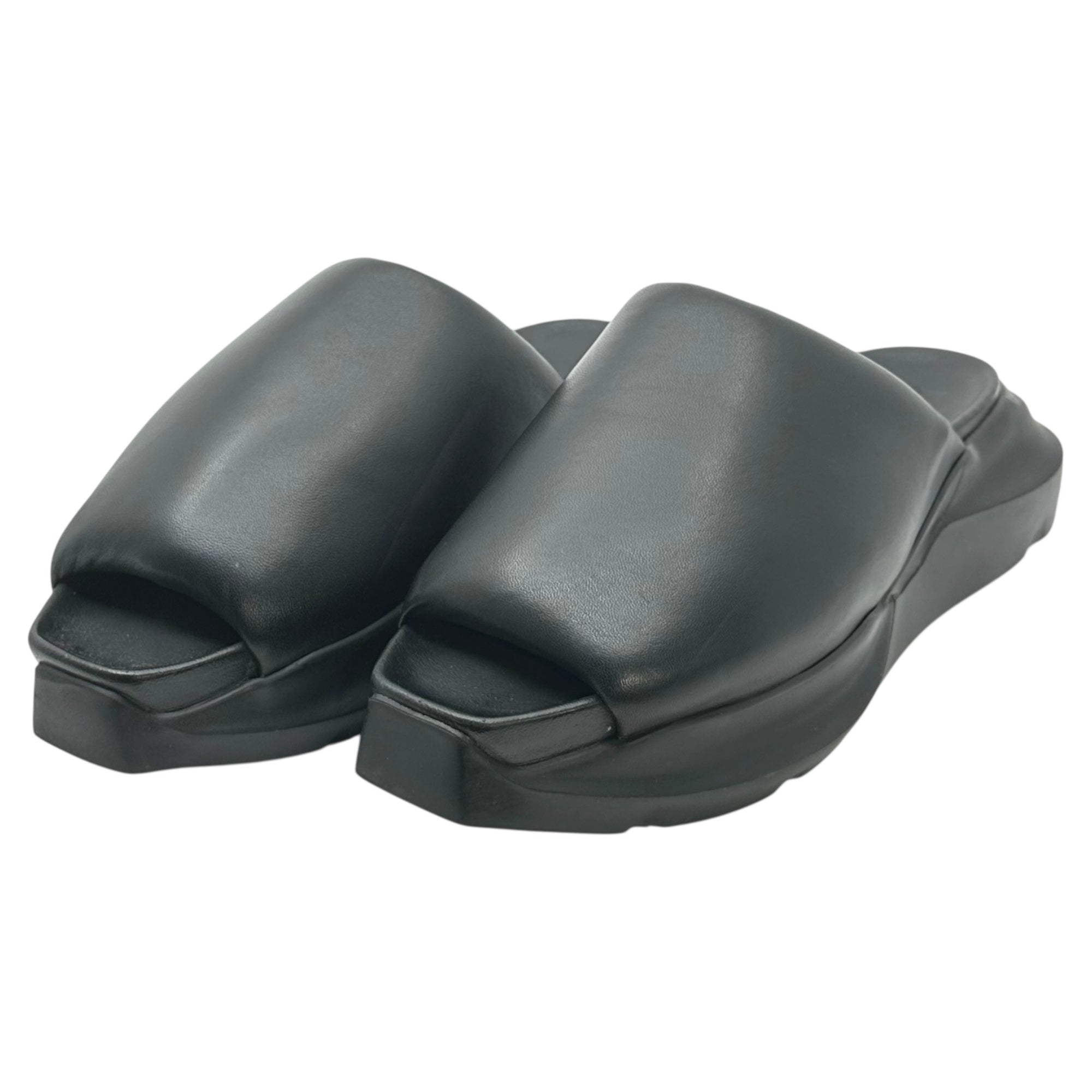 Rick Owens(リックオウエンス) GETH PUFFER SLIDE ゲス 中綿 スライド サンダル RU01C4817LLP 43(27.5～28.0cm程度) ブラック