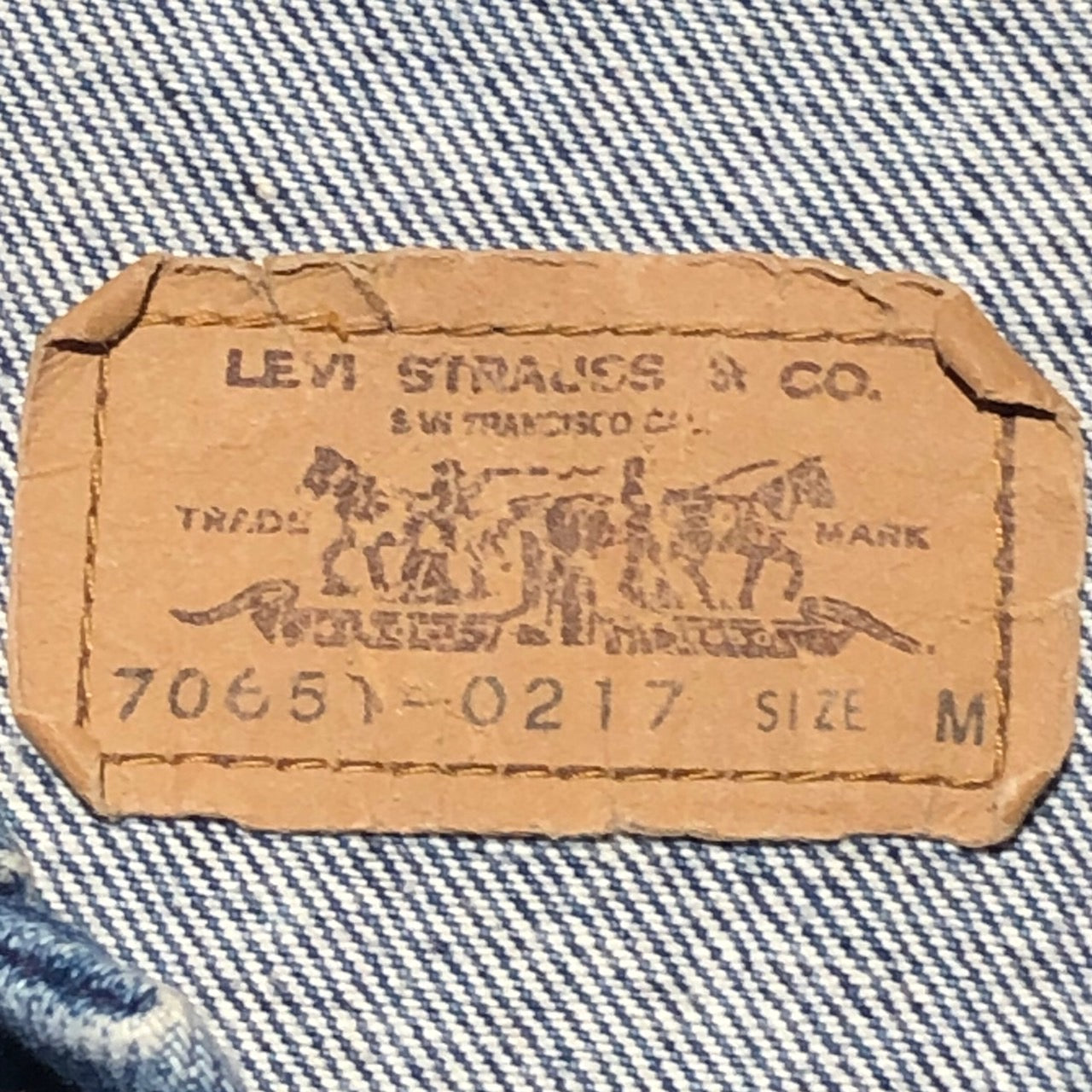 Levi's(リーバイス) 80's 3rdデニムジャケット 70651-0217 M ブルー