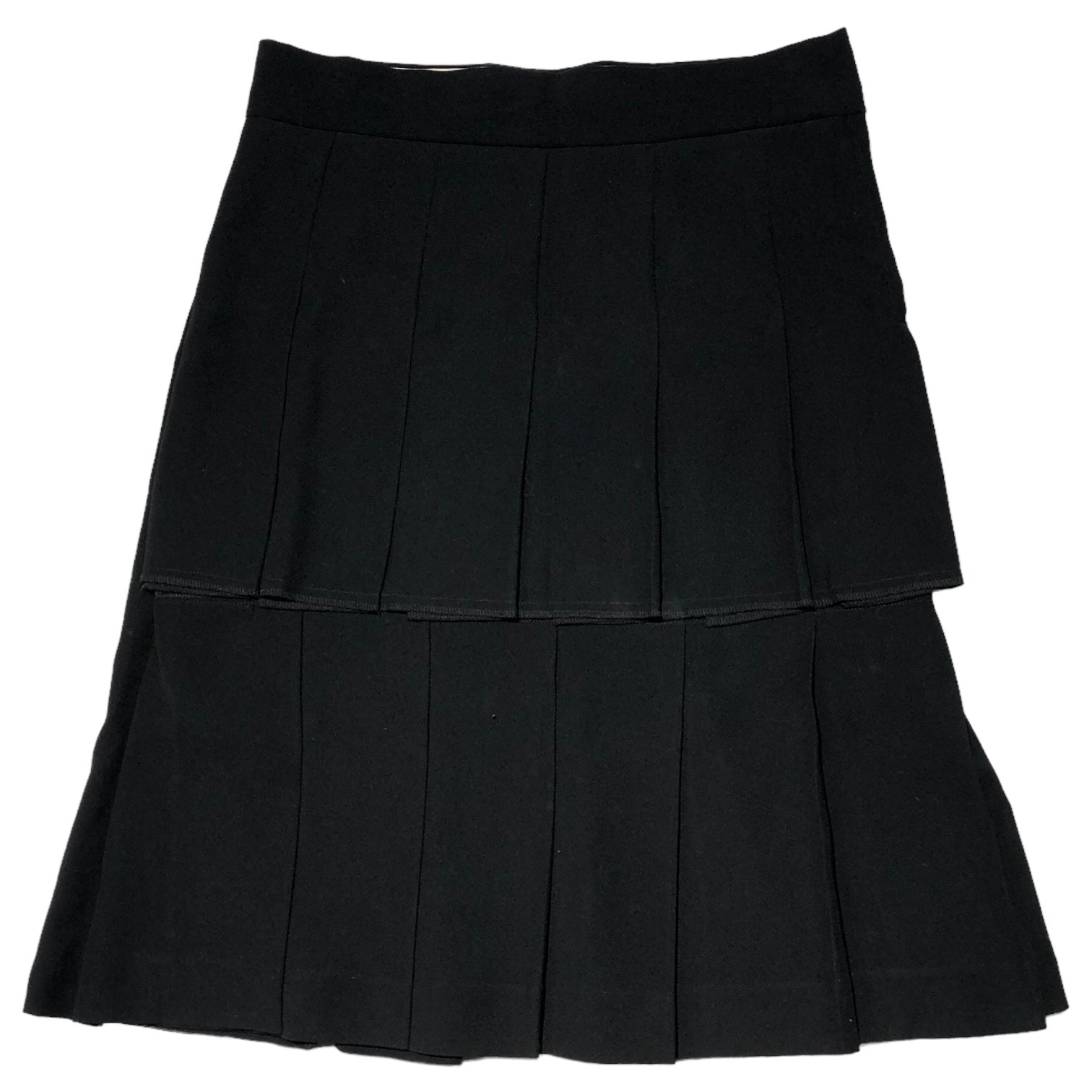 COMME des GARCONS(コムデギャルソン) 04AW front tiered gathered skirt フロント ティアード ギャザースカート GN-S028 M ブラック AD2004