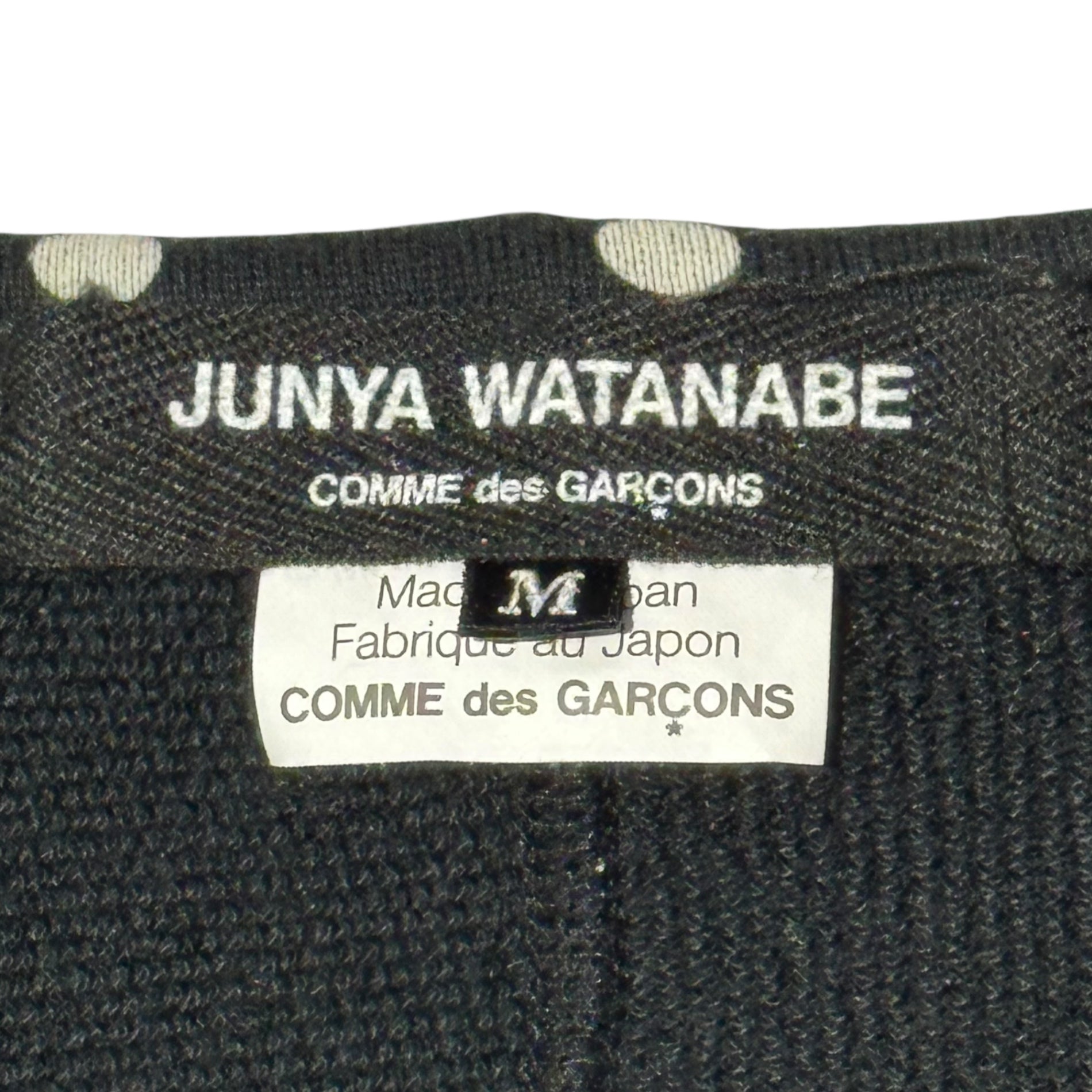 COMME des GARCONS JUNYA WATANABE(コムデギャルソンジュンヤワタナベ) 13SS Dot Wide S/S Knit Top ドット ワイド 半袖 カットソー JK-T036 M ネイビー×ホワイト AD2012