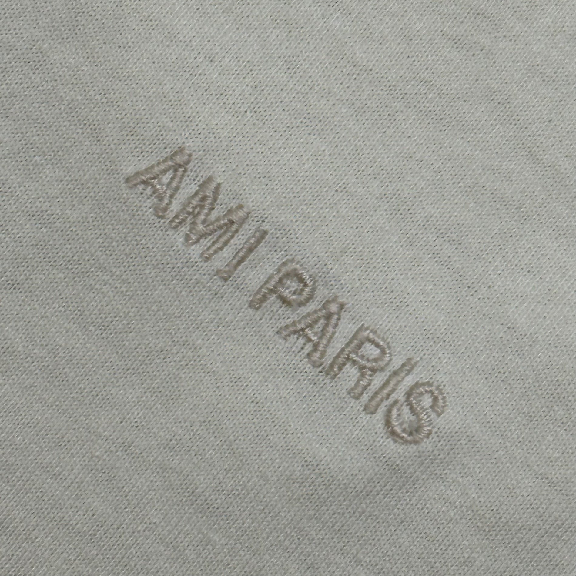 AMI PARIS(アミ パリ) Inside-Out Crew-Neck One-Point T-Shirt インサイド アウト クルーネック ワンポイント Tシャツ M アイボリー